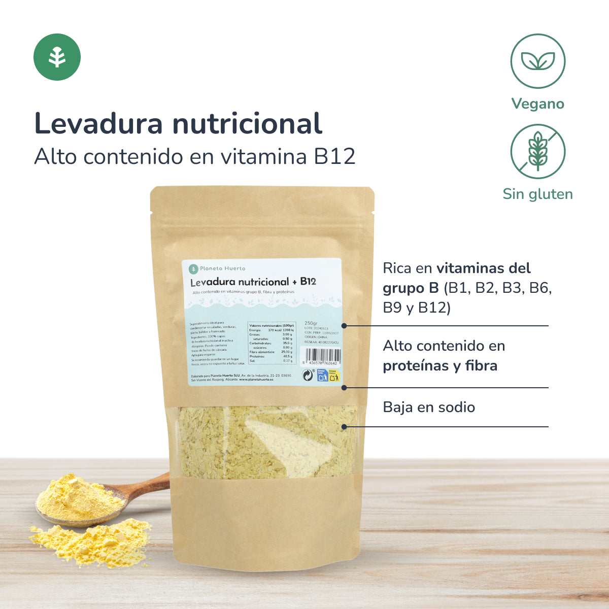 Lievito alimentare + B12 Planeta Huerto