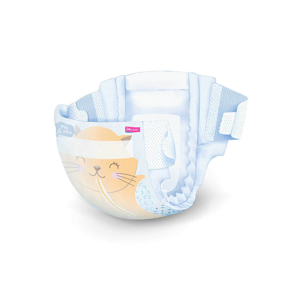 Zestaw 6 x pieluchy T2 dla noworodków (3-6 kg) 28 szt., Chelino