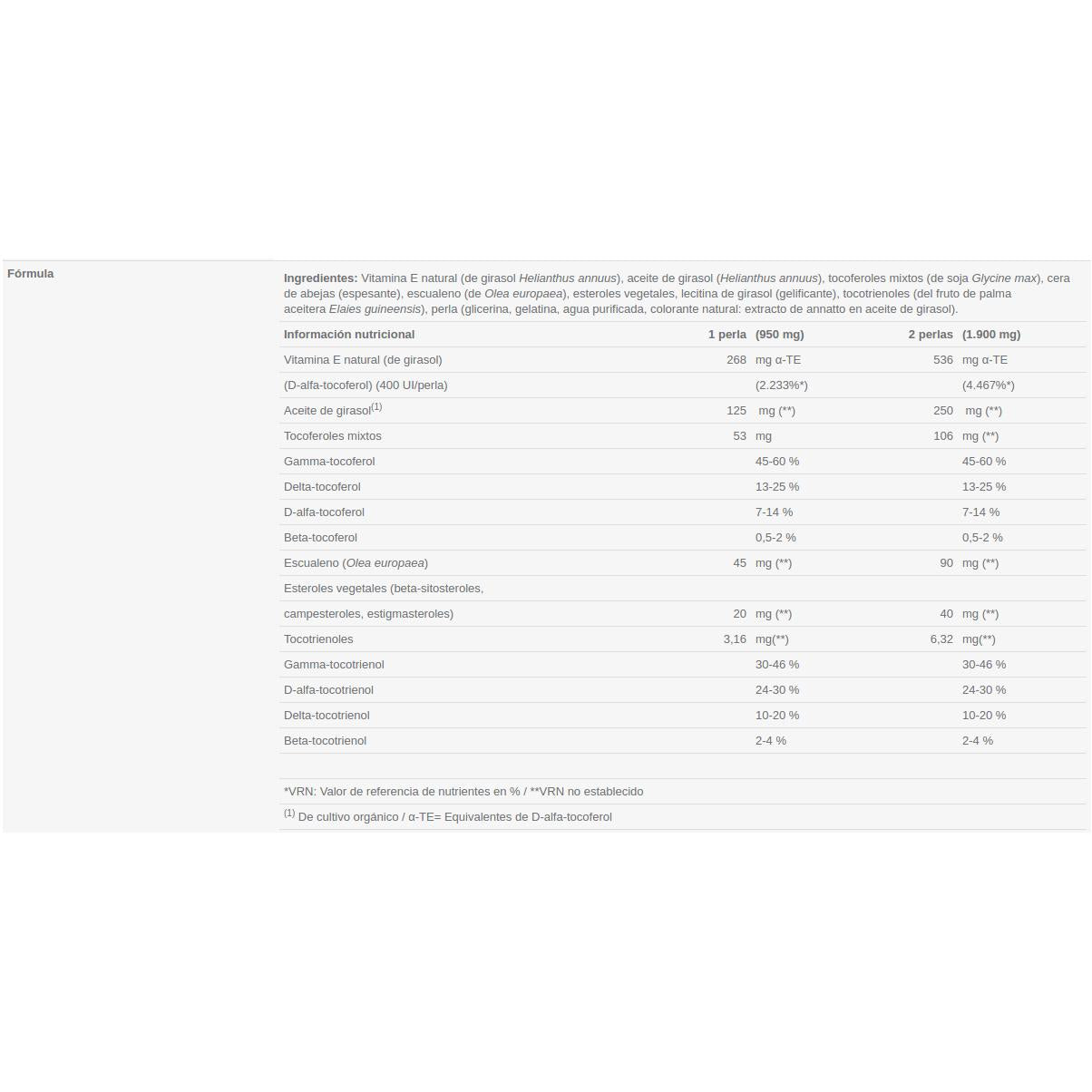 Vitamin E8 Sura Vitasan 60 kapslar