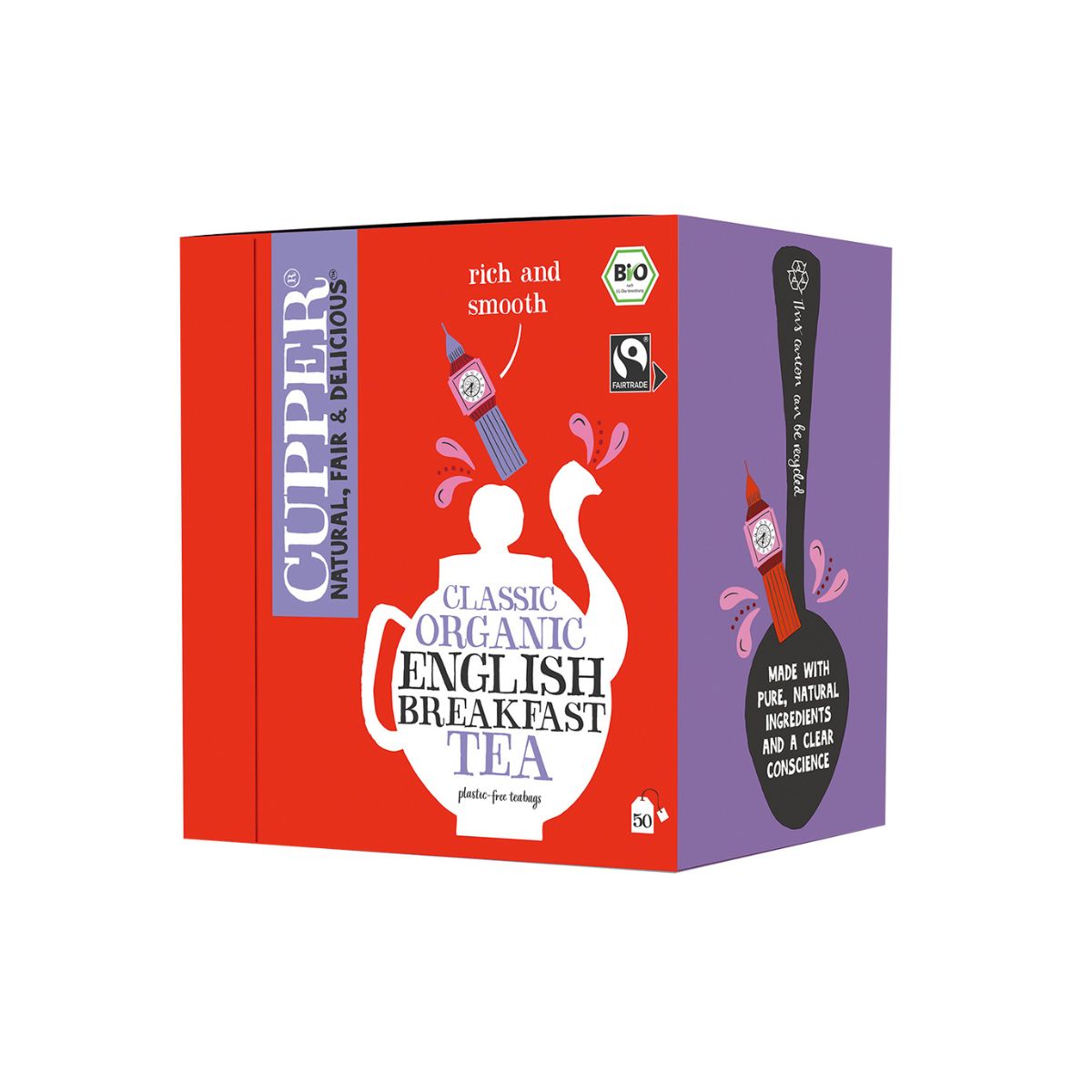 Czarna herbata English Breakfast Bio Cupper 50 torebek