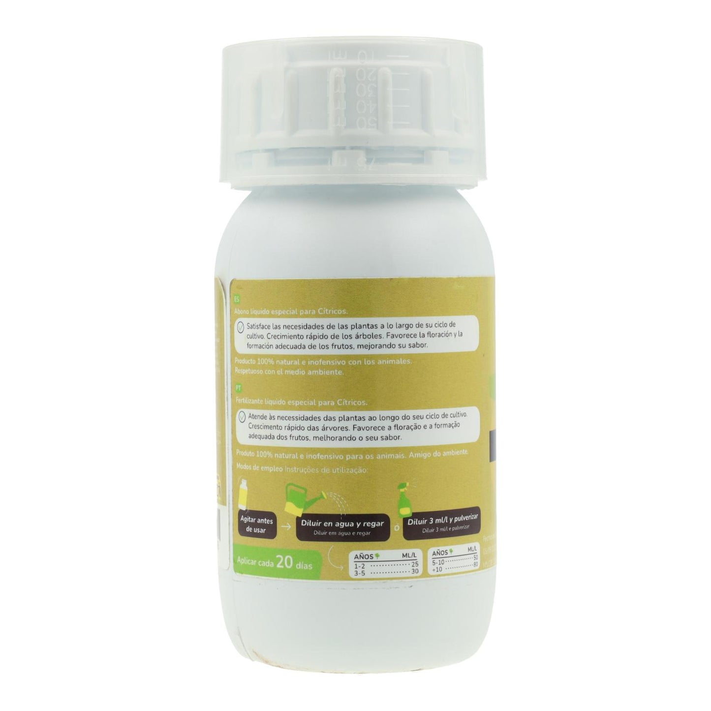 Liquid Citrus Fertiliser Planeta Huerto 250 ml