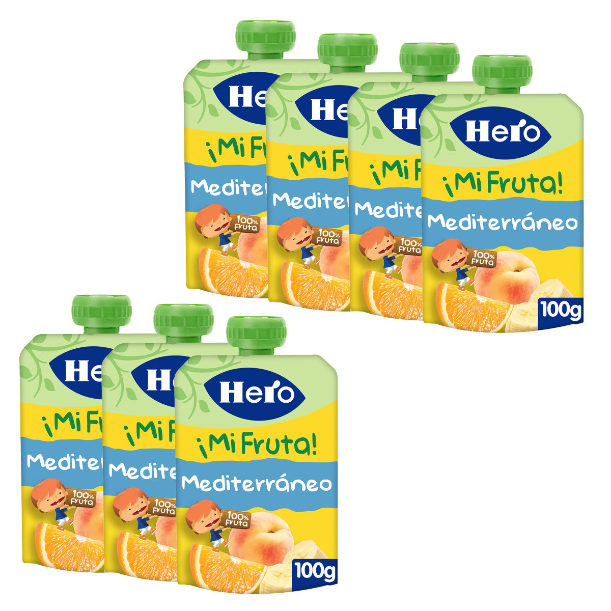 Pack of 7 Hero Mediterranean Yoghurt Bowls 100 g