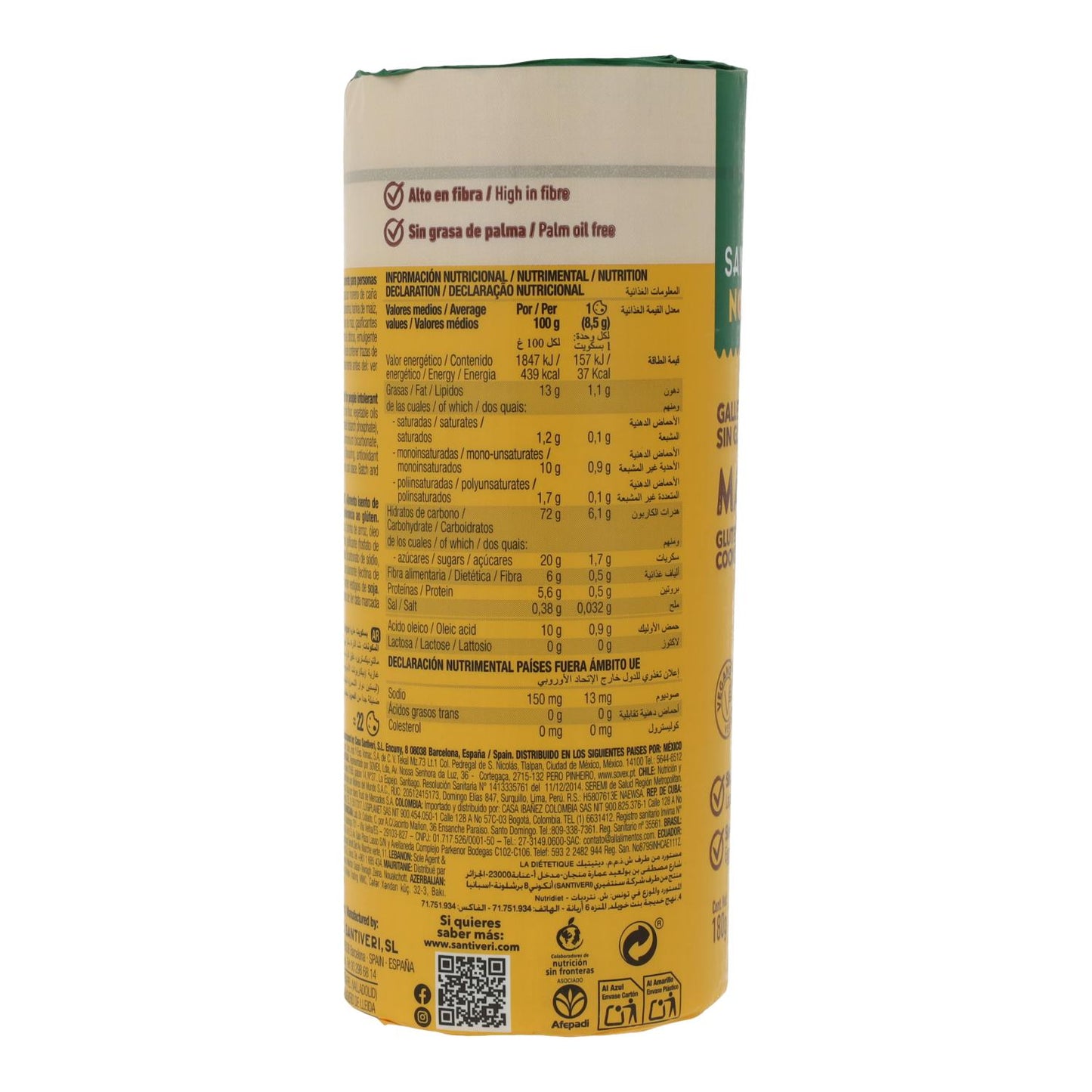 Glutenfria kex María Santiveri Noglut 180 g