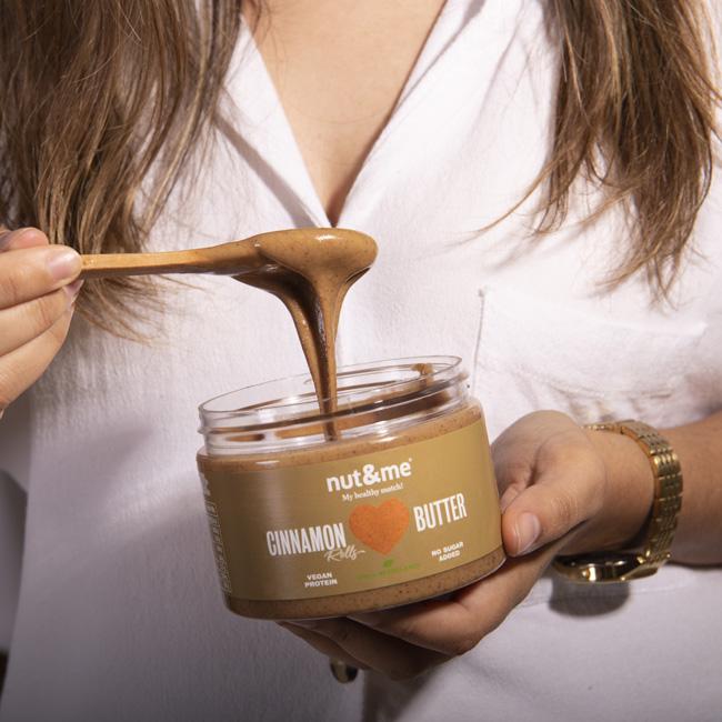 Pekannusscreme Cinnamon Roll mit Walnüssen und Mandeln Nut&Me 250 g_