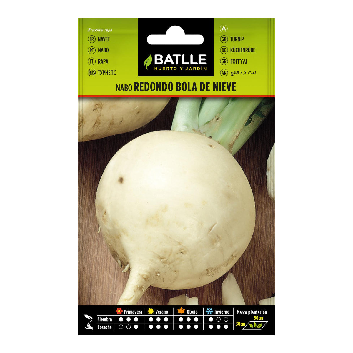 Semi di rapa rotonda Bola de nieve Batlle