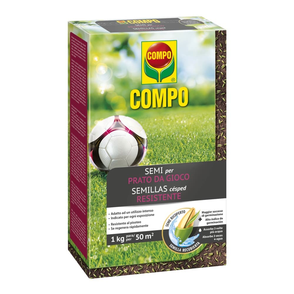 Compo Graines de gazon résistant 1 kg