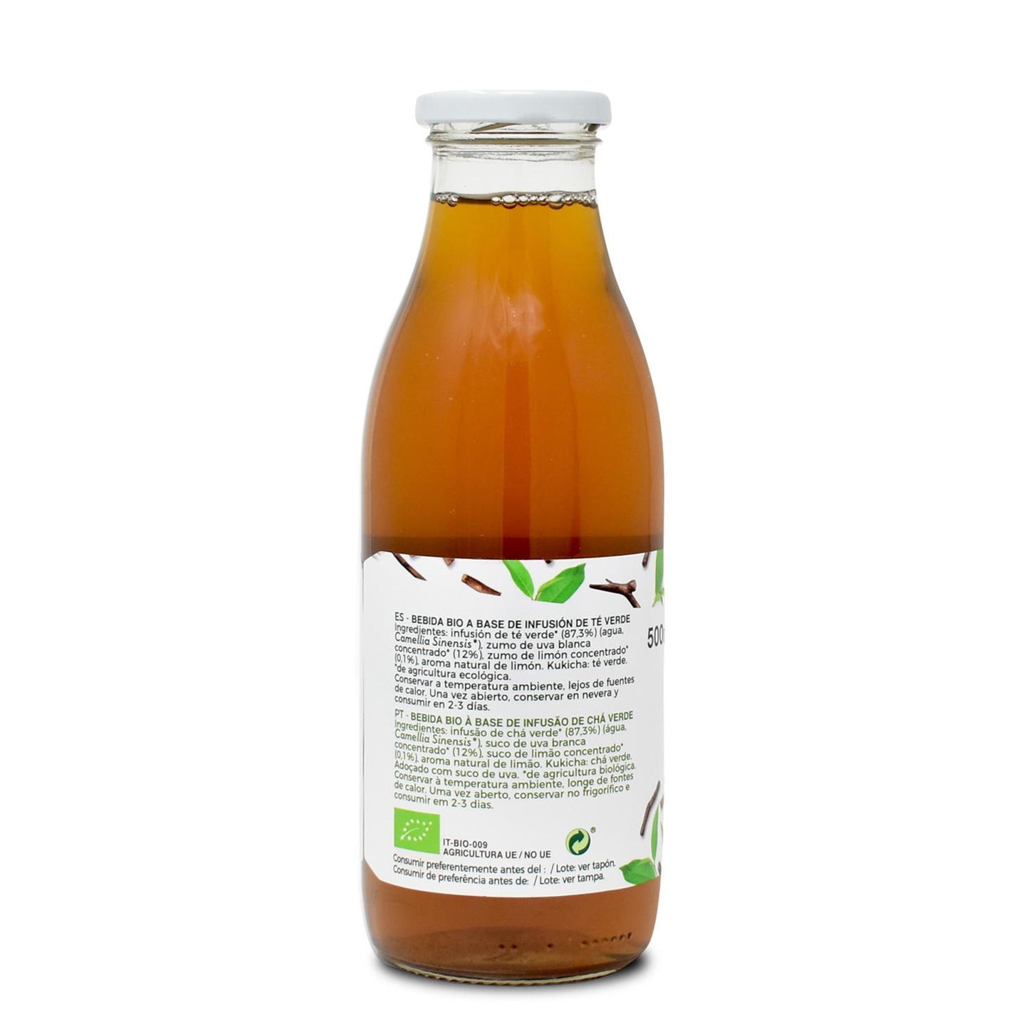 Biologische Kukicha-thee in glazen fles La Finestra Sul Cielo 500 ml