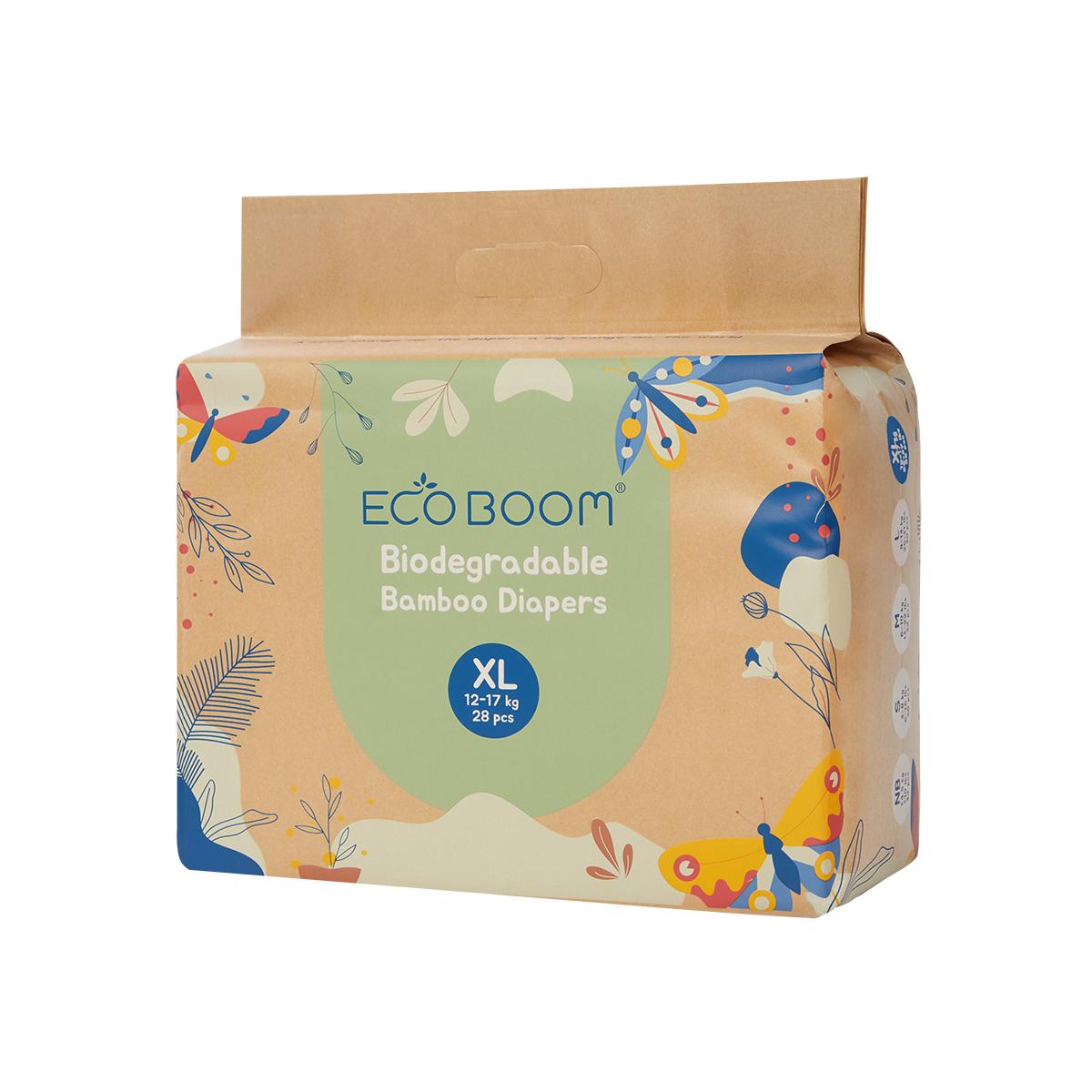 Ecoboom T5 bambublöja (12 till 17 kg) 28 stycken