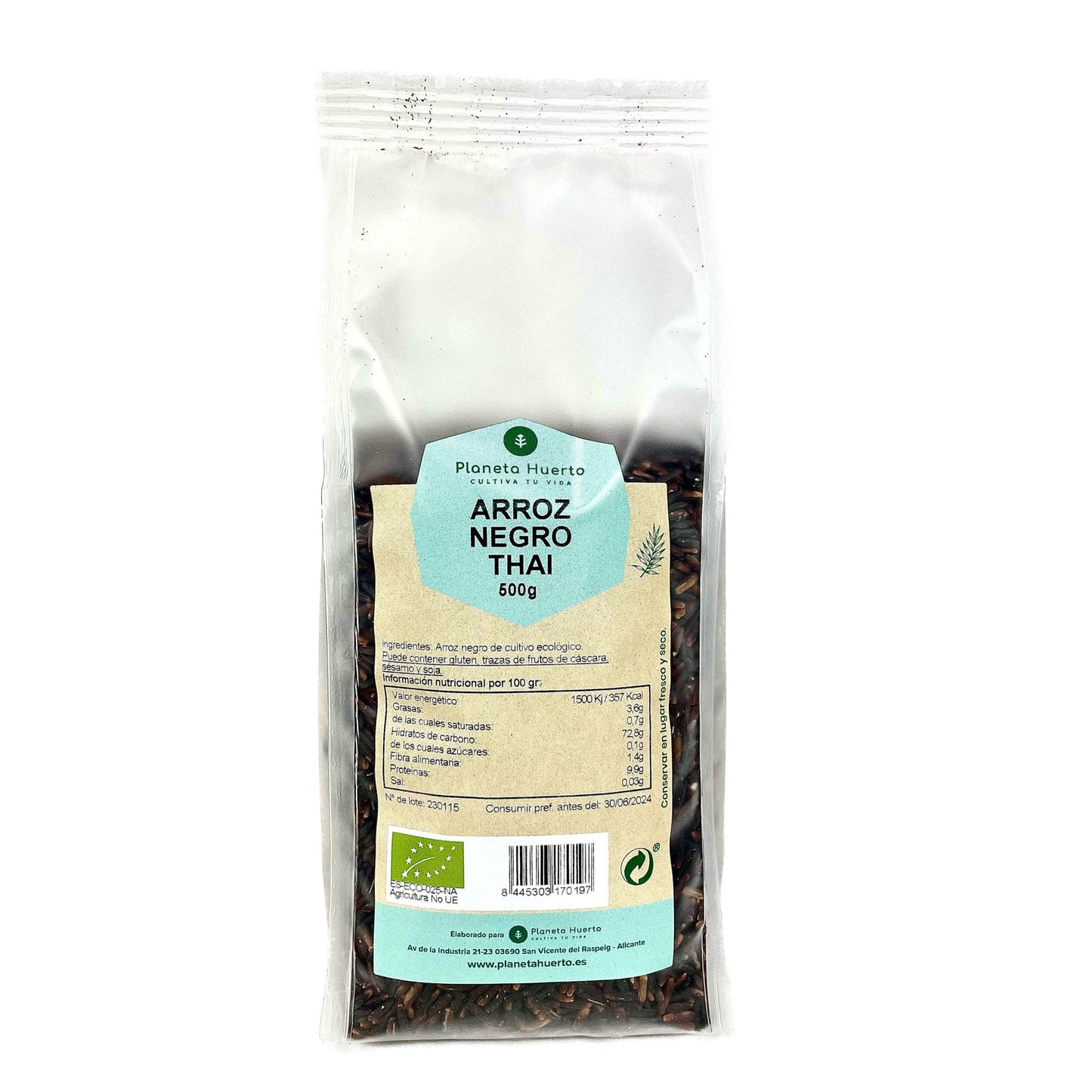 Black Thai Rice ECO Planeta Huerto 0,5 kg