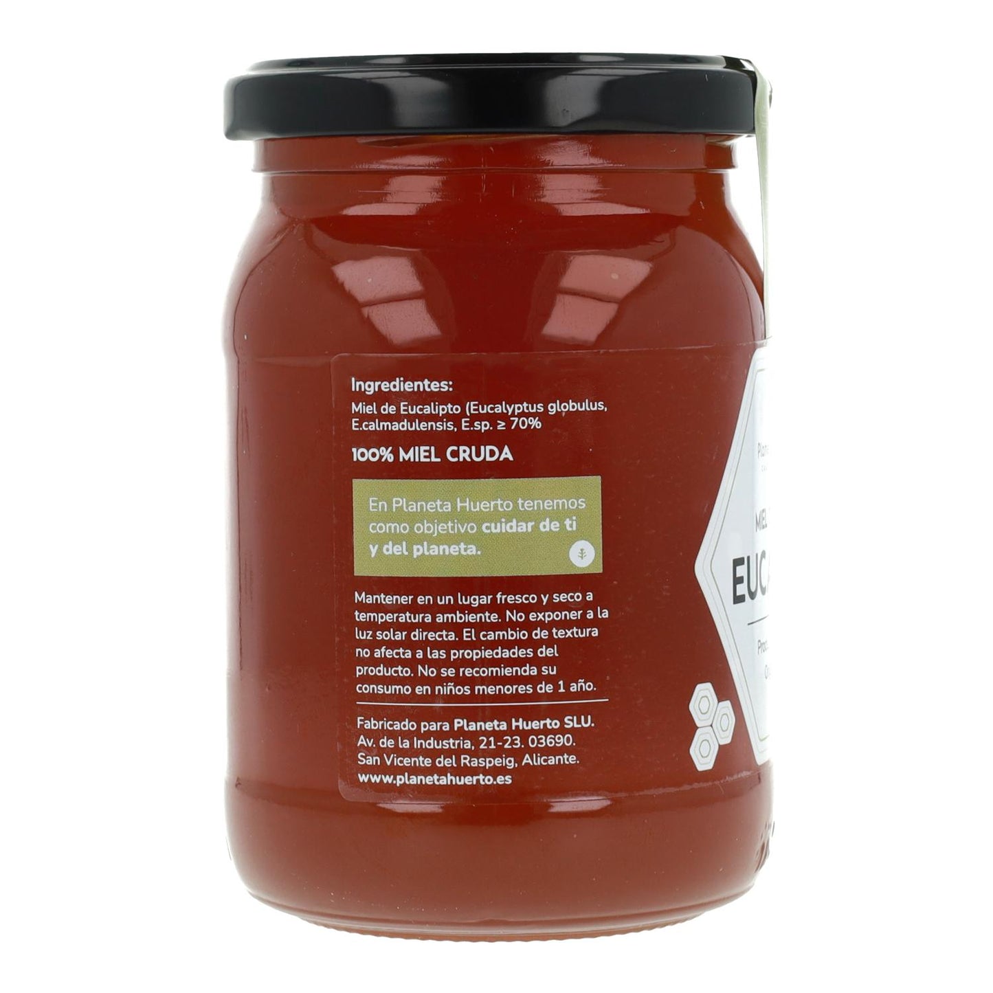 Miele di eucalipto grezzo Planeta Huerto 500 g
