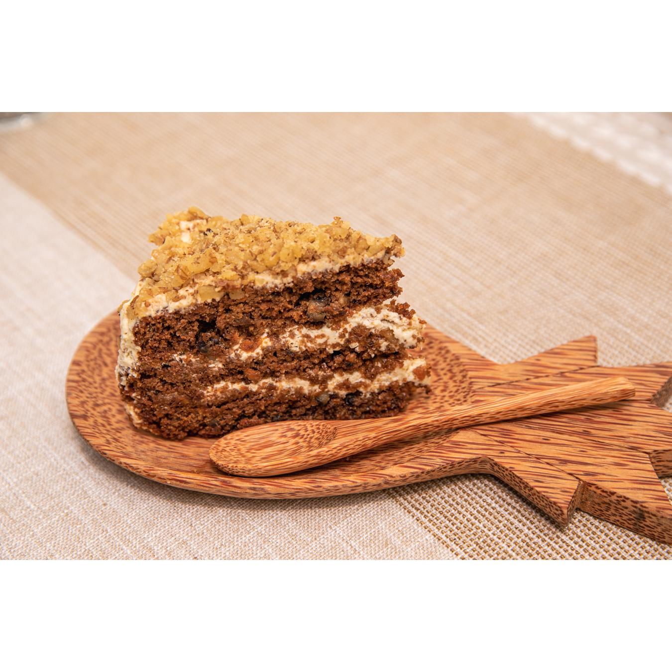 Drewniany talerz z kokosa w kształcie ananasa 25 x 11 cm