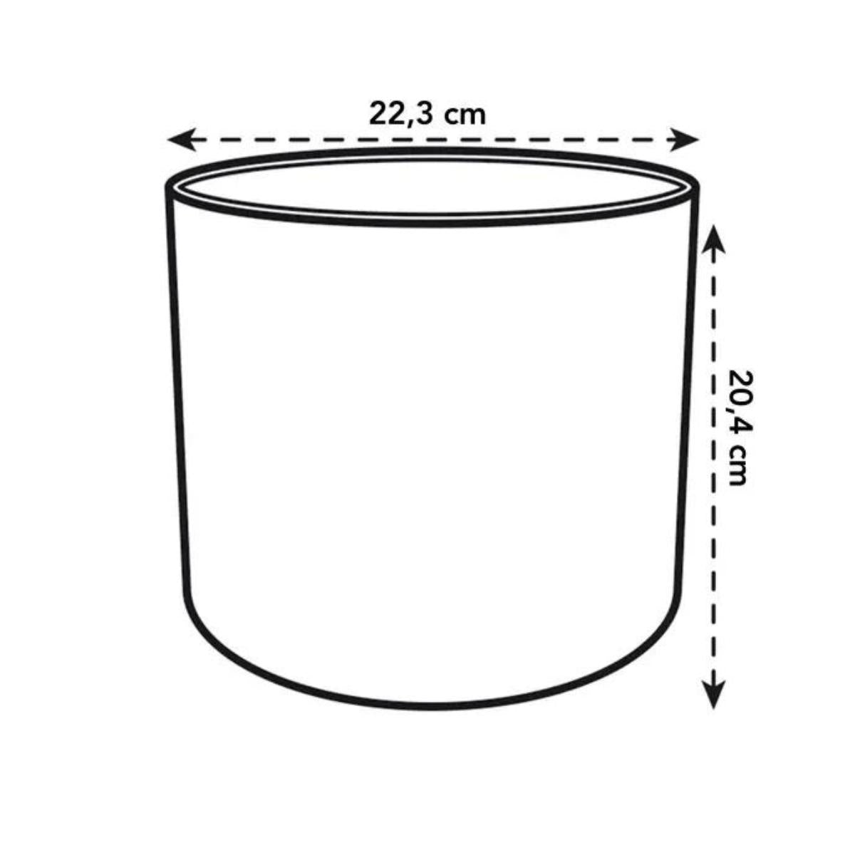 Ocean Round Elho recycled plant pot, Pacific green, 14 cm