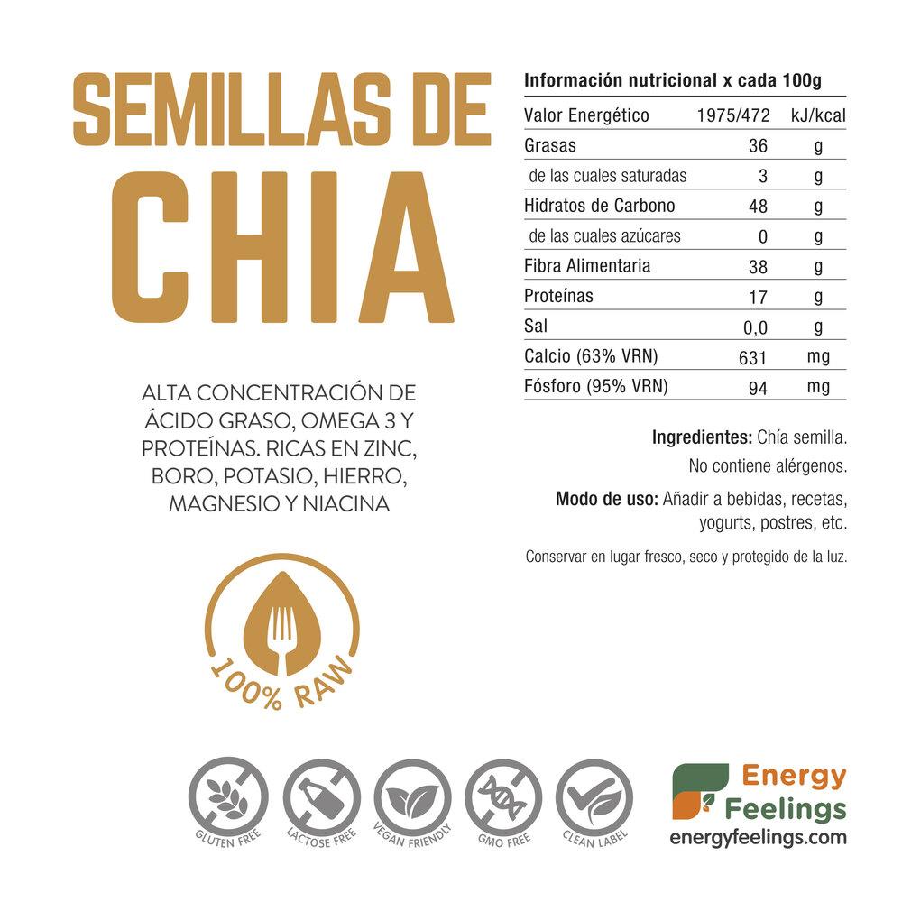 CHIA-zaad: (500 g) XL-verpakking
