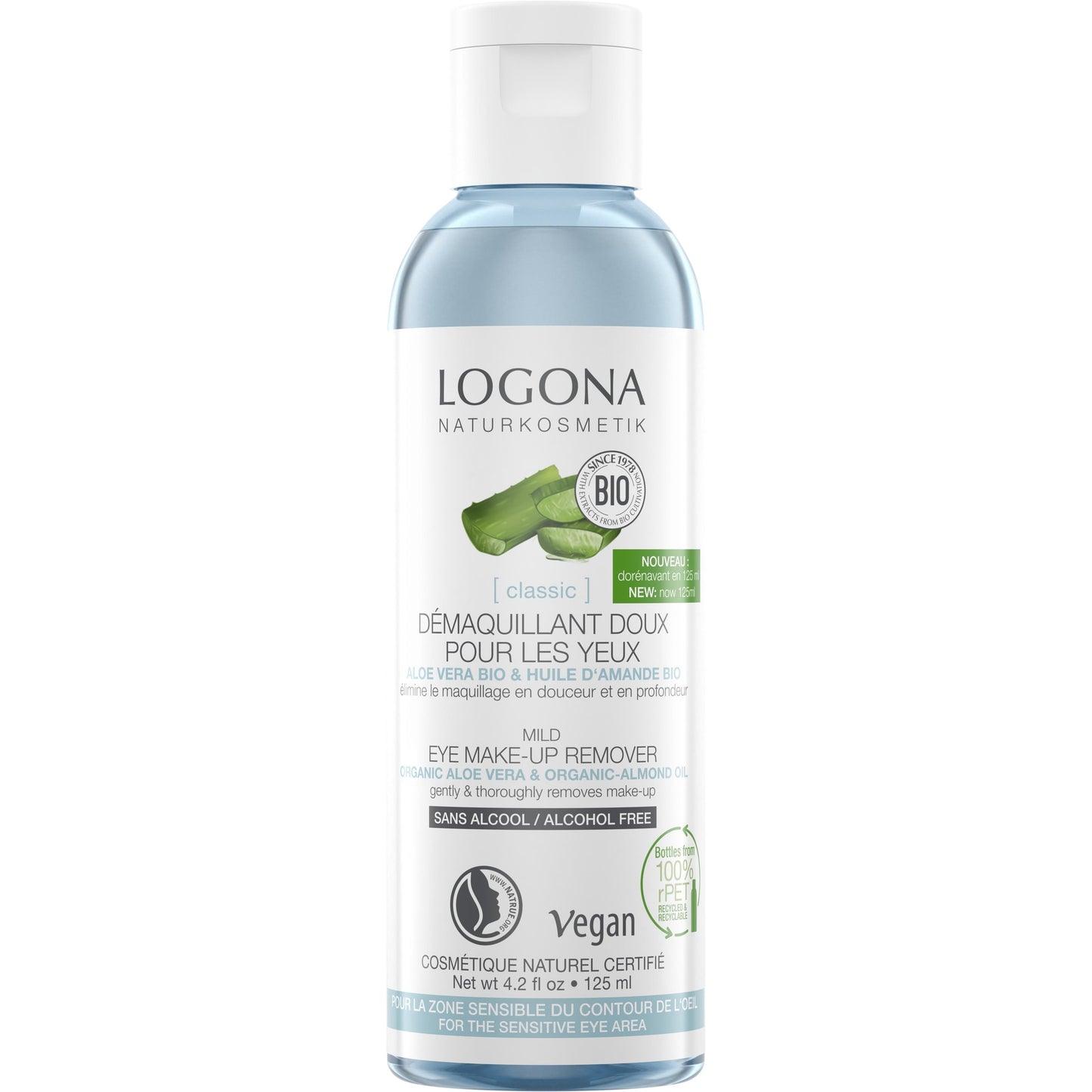 Ögonmakeupborttagningsolja Logona 125 ml