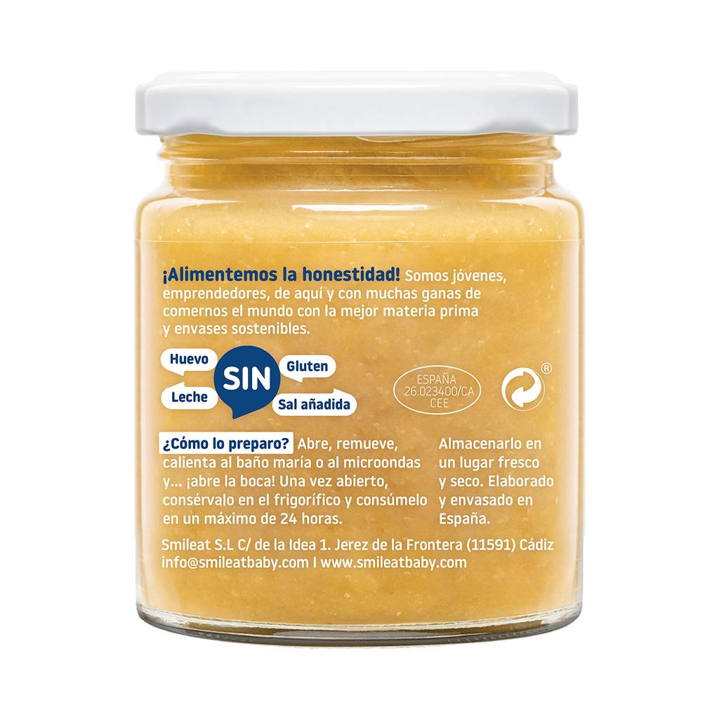 Tarrito BIO de verduras ecológicas con bacalao Smileat 230g