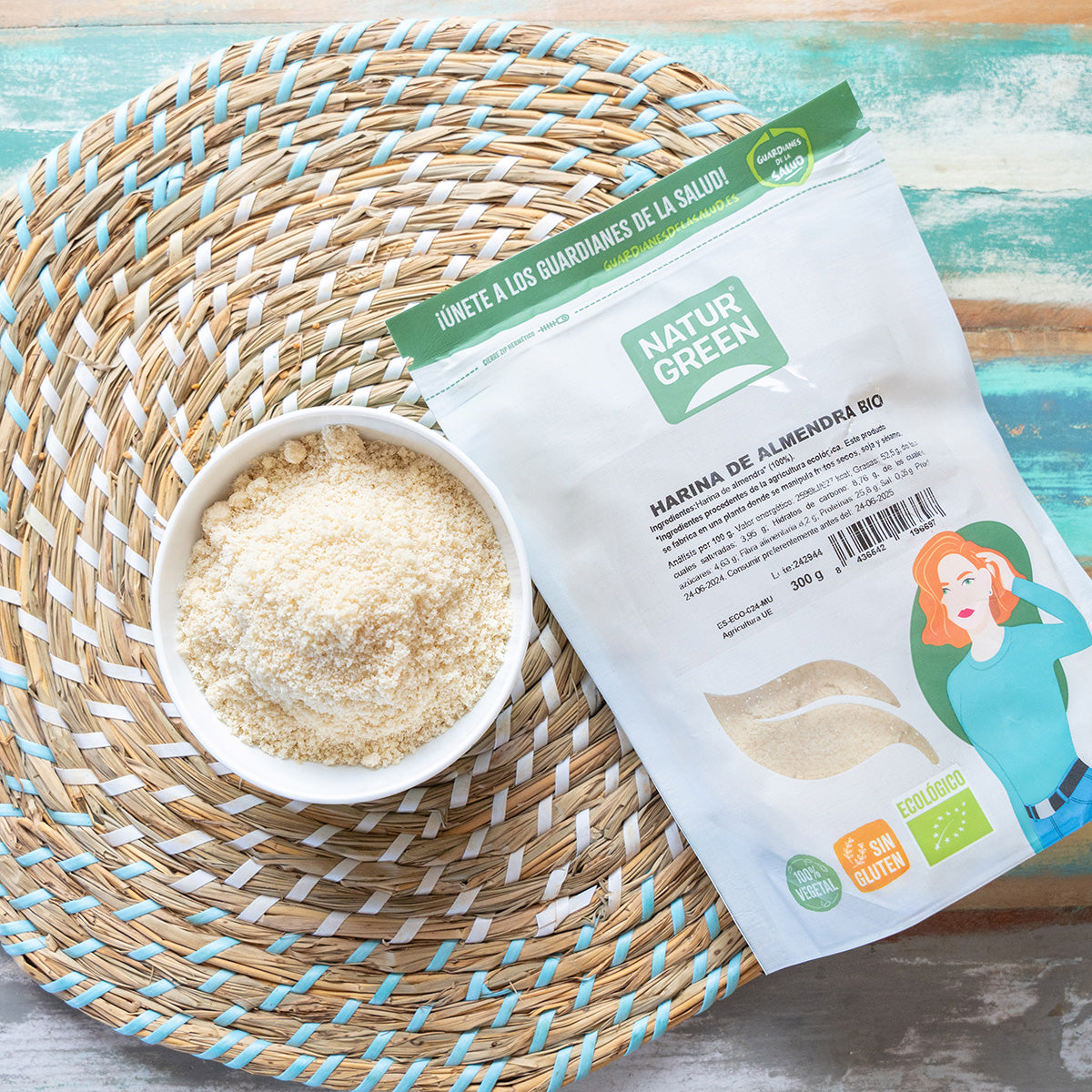 Mąka migdałowa BIO bezglutenowa NaturGreen 300 g