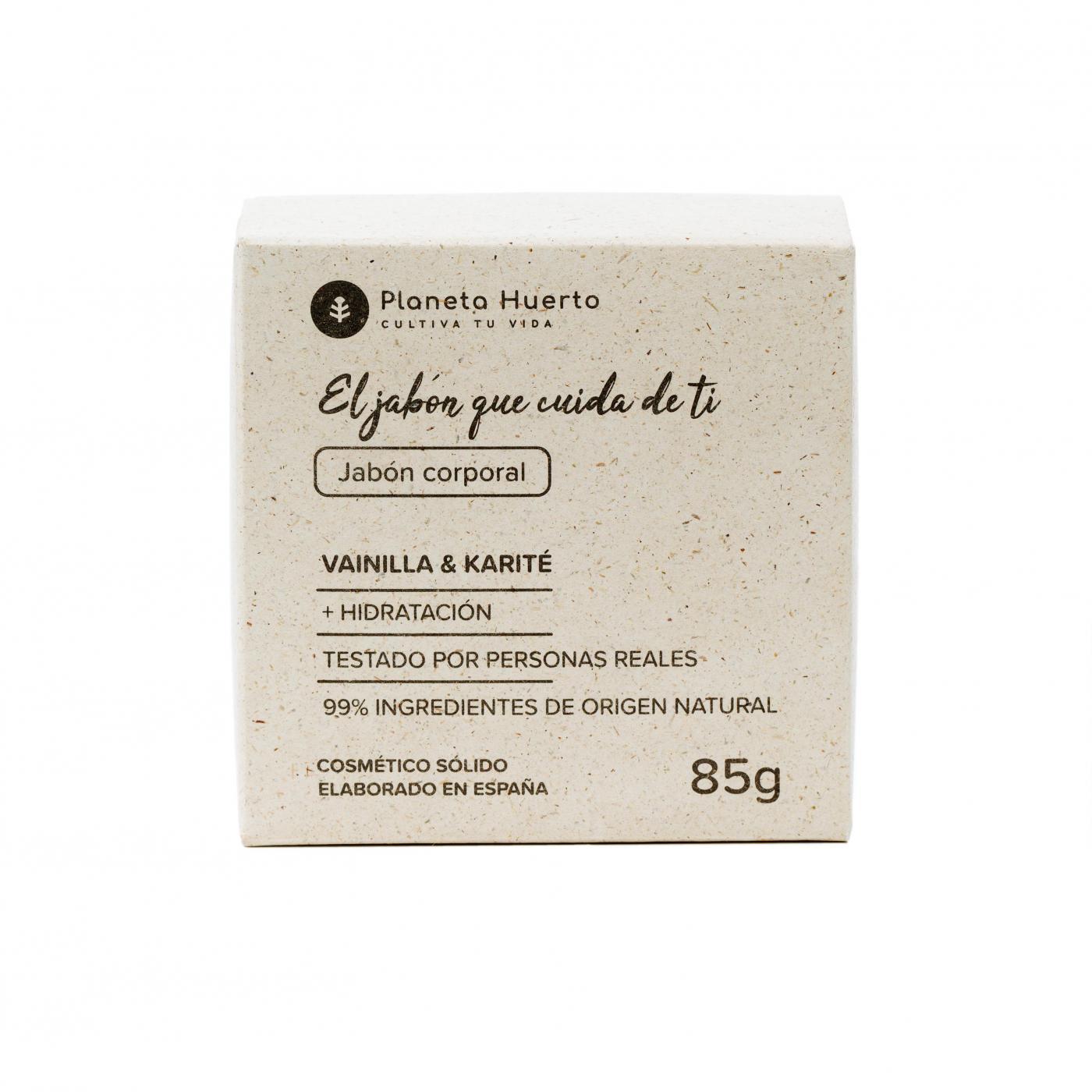 Vanilla and Shea Butter Solid Body Soap Planeta Huerto 85 gr
