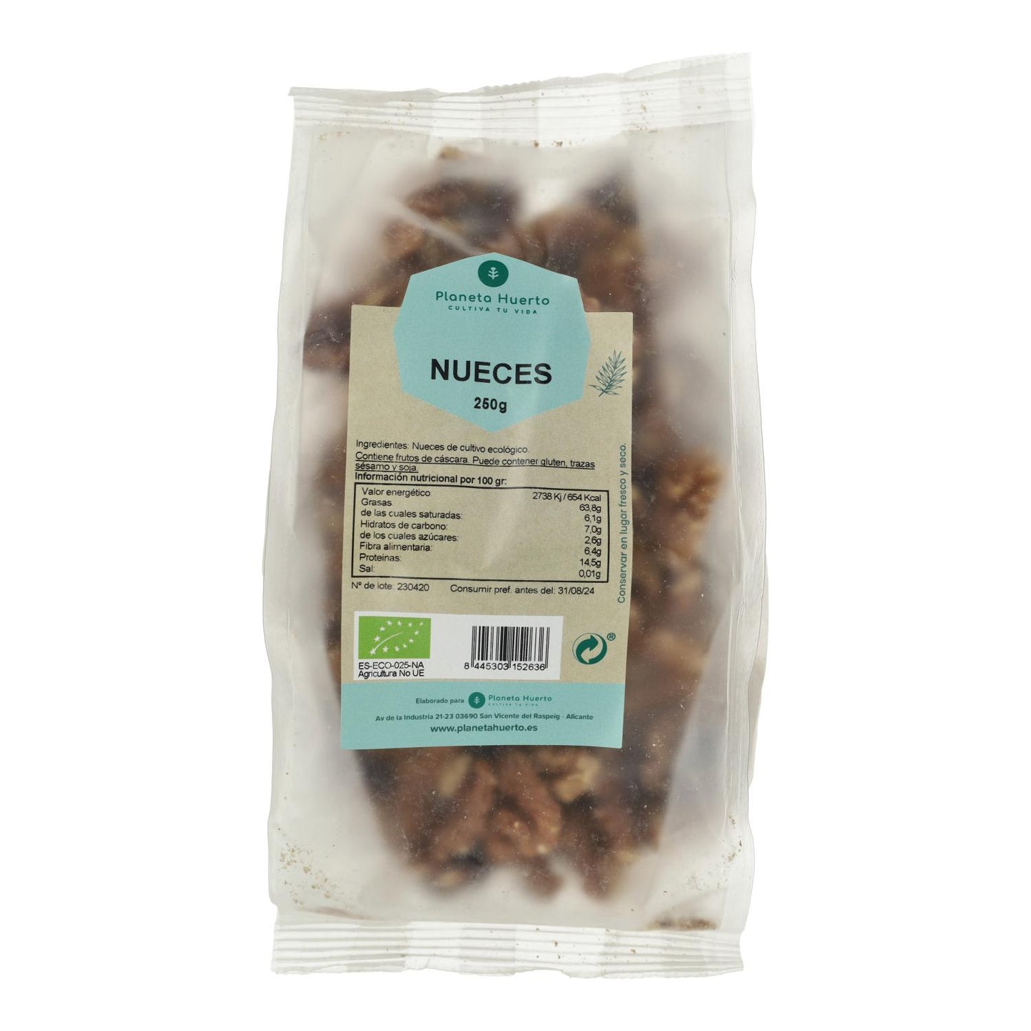 Noix décortiquées ECO Planeta Huerto 250 g