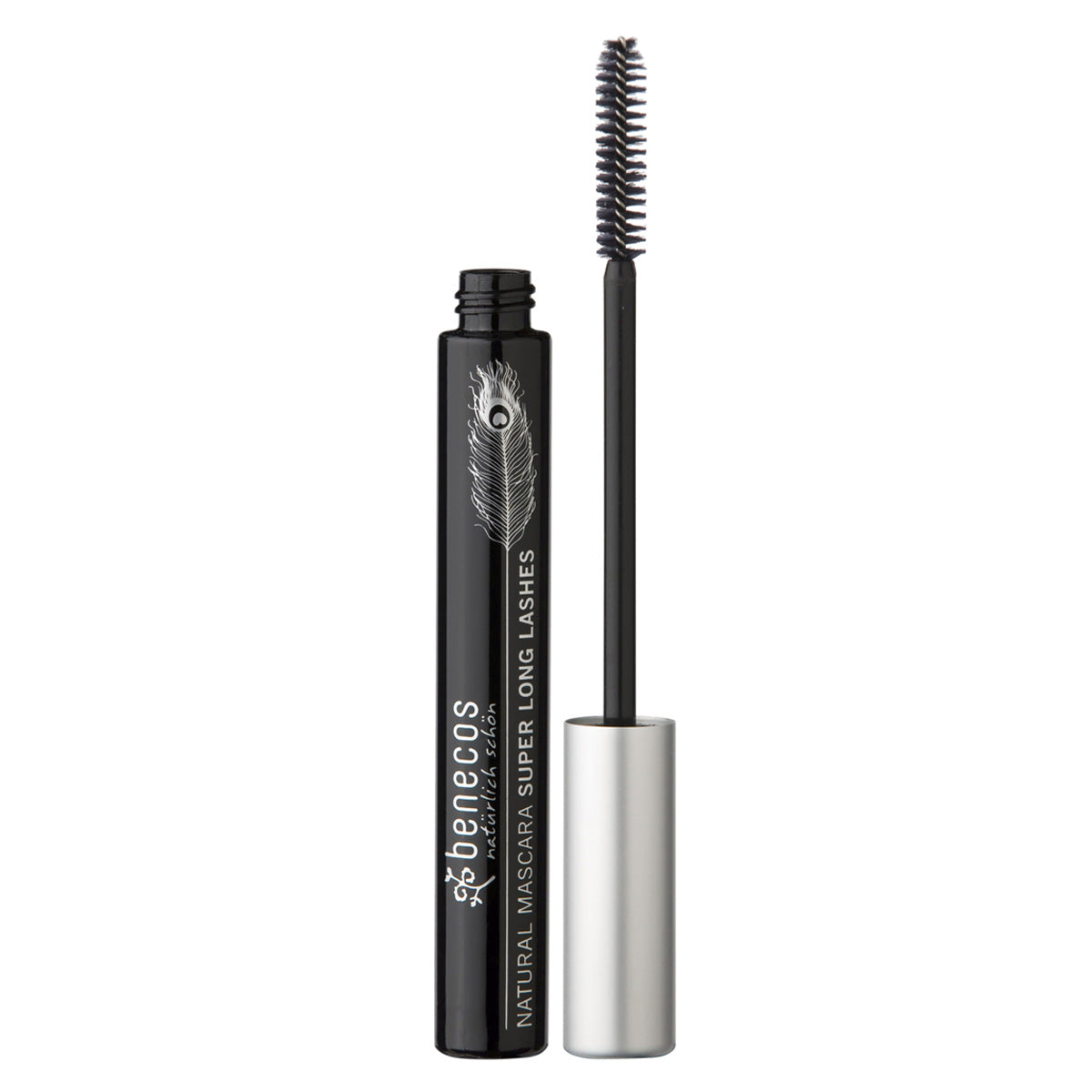 Mascara naturale Super Long Lashes, Carbon black, Benecos, 8 ml