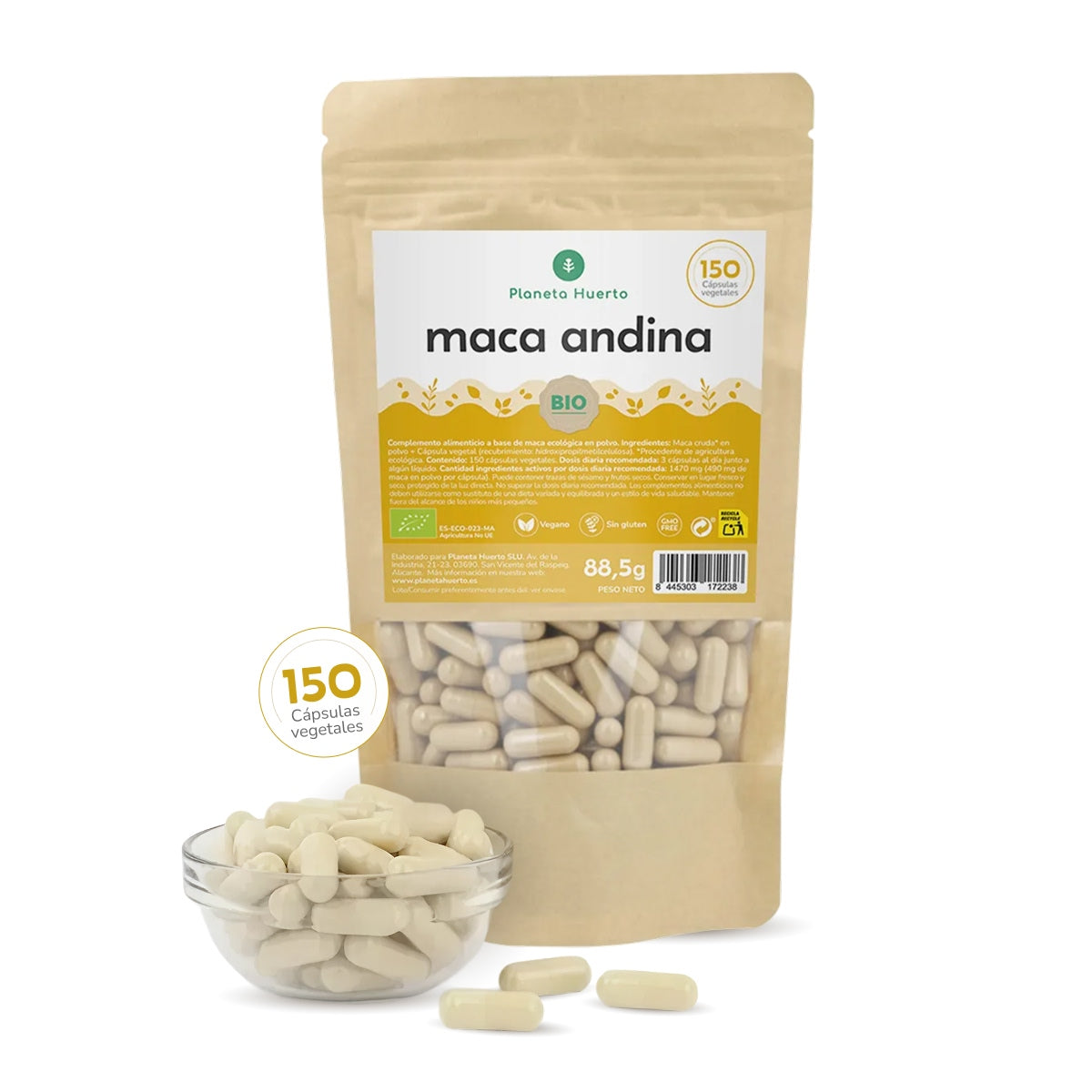 Maca organica Planeta Huerto 150 Capsule