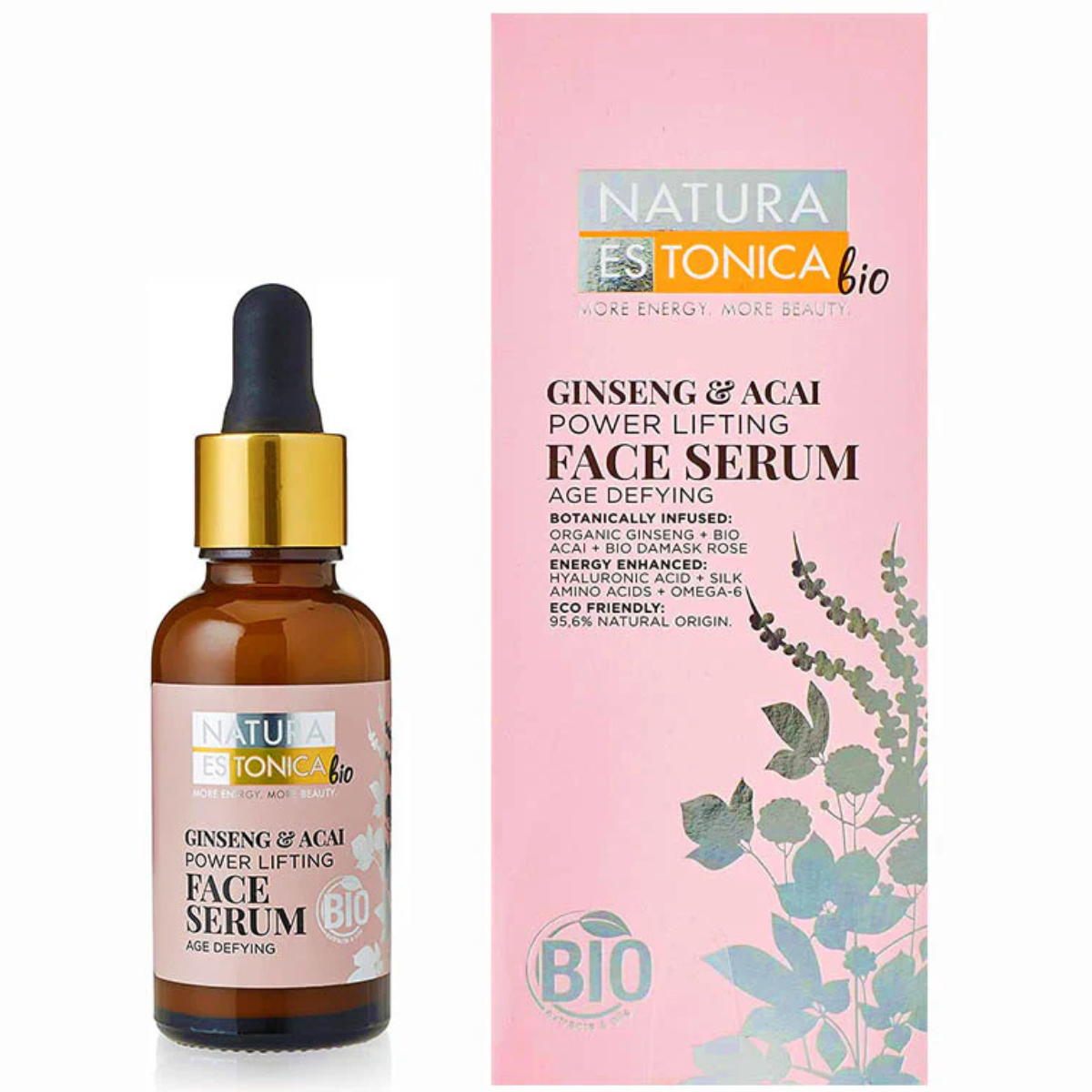 Gesichtsserum mit Ginseng und Açaí Natura Estonica 30 ml