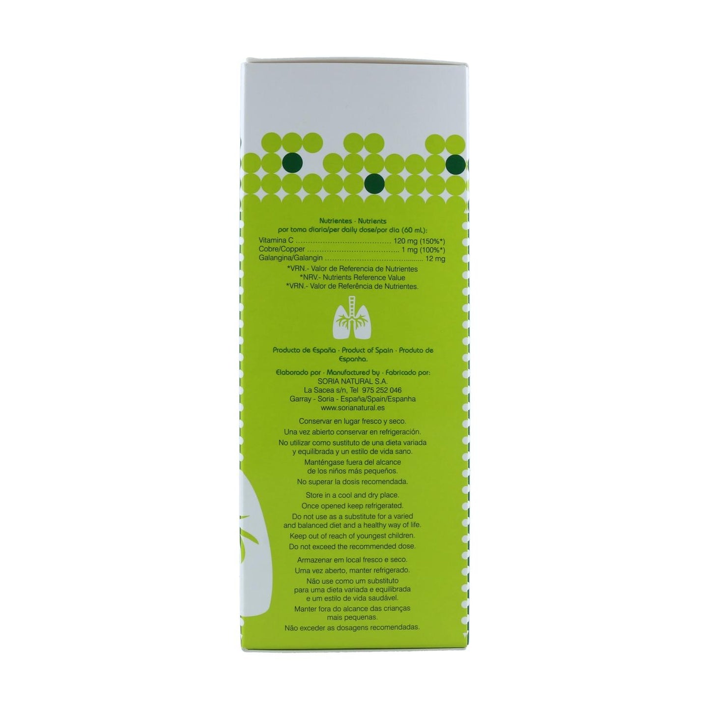 Expectonat-siroop Soria Natural 250 ml