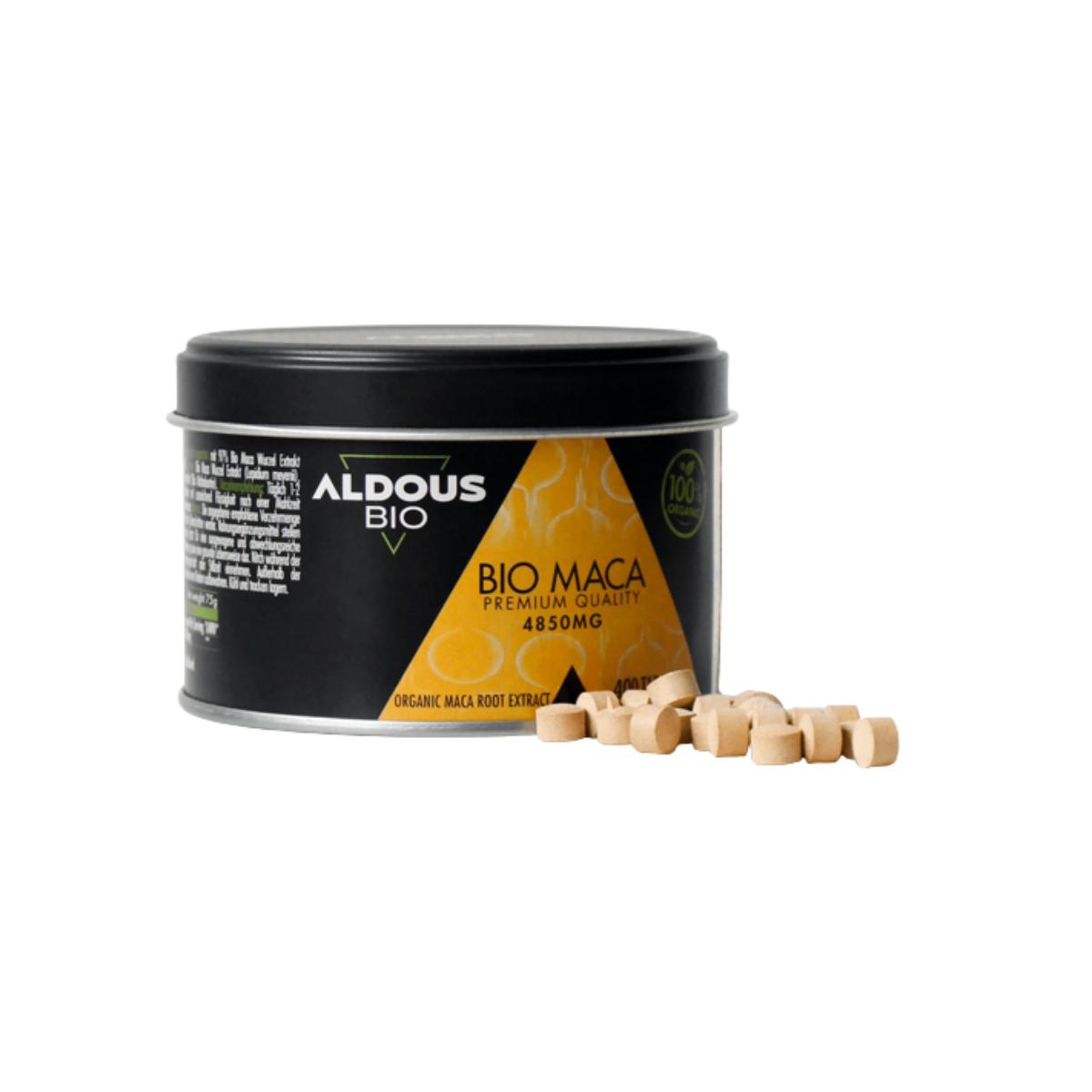 Ekologiczny ekstrakt z maca andyjska Premium, Aldous Bio, 400 tabletek po 4850 mg
