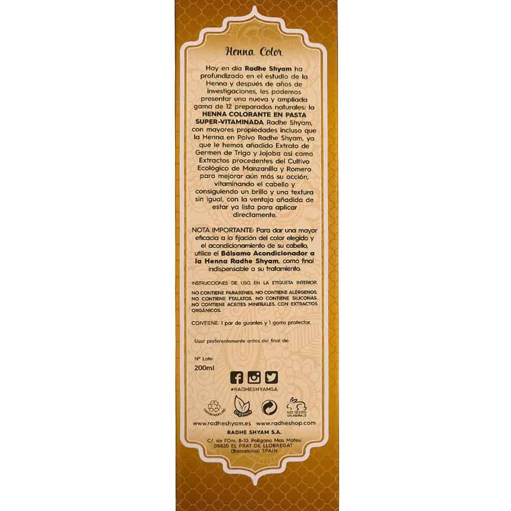 Pasta all'henné biondo cenere Radhe 200 ml Radhe