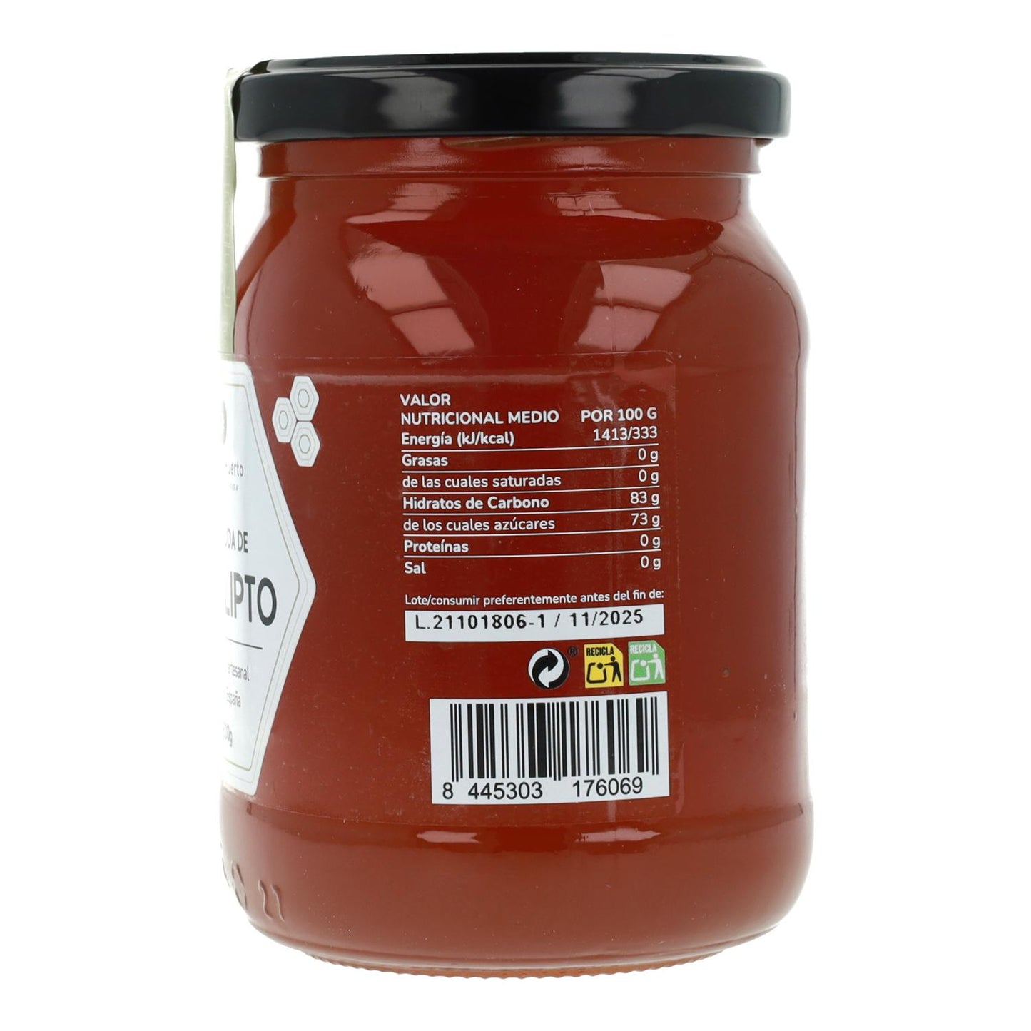 Roher Eukalyptus-Honig Planeta Huerto 500 g
