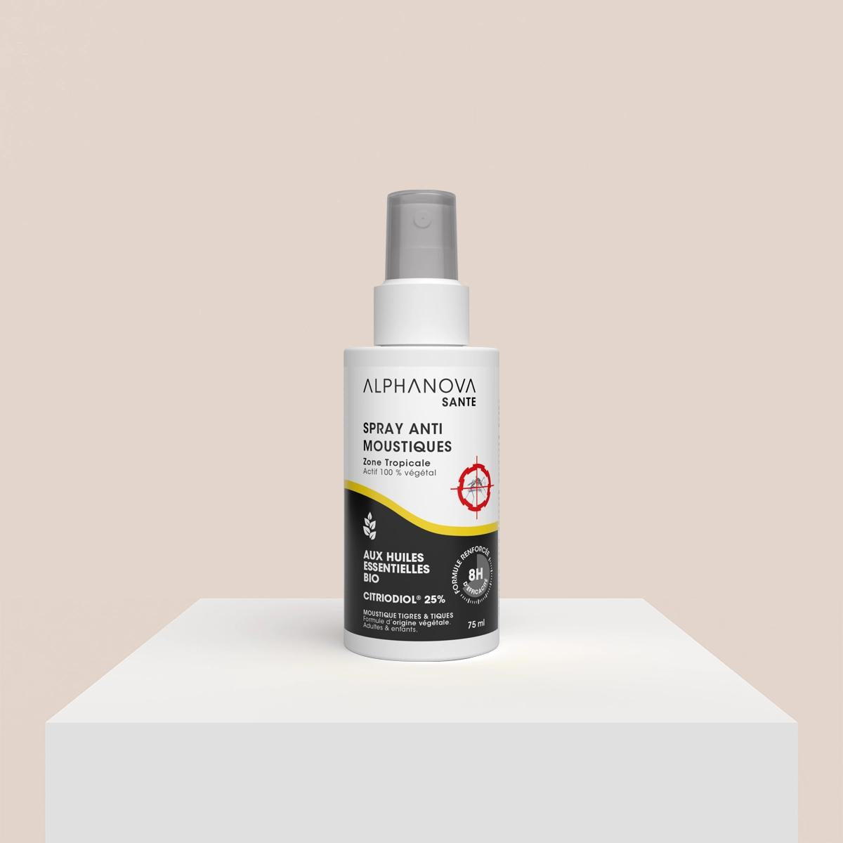 Anti-Mücken-Spray für tropische Gebiete – 8 Stunden Wirksamkeit Alphanova Santé 75 ml