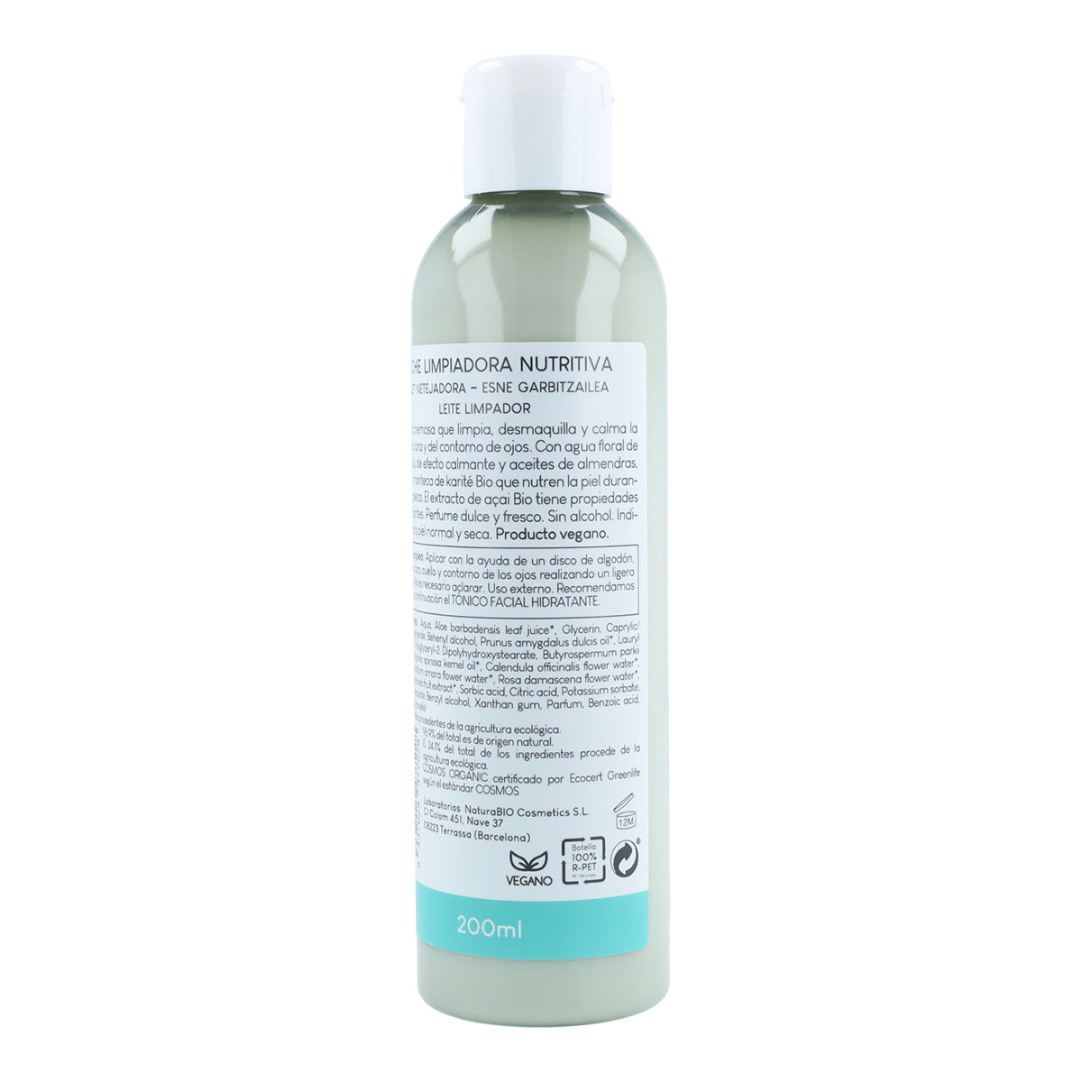 Odżywcze mleczko oczyszczające z arganem i nagietkiem Bio 200 ml NaturaBIO