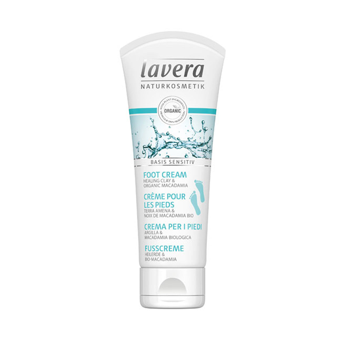 Sensitive foot cream with macadamia oil and clay Lavera 75 ml