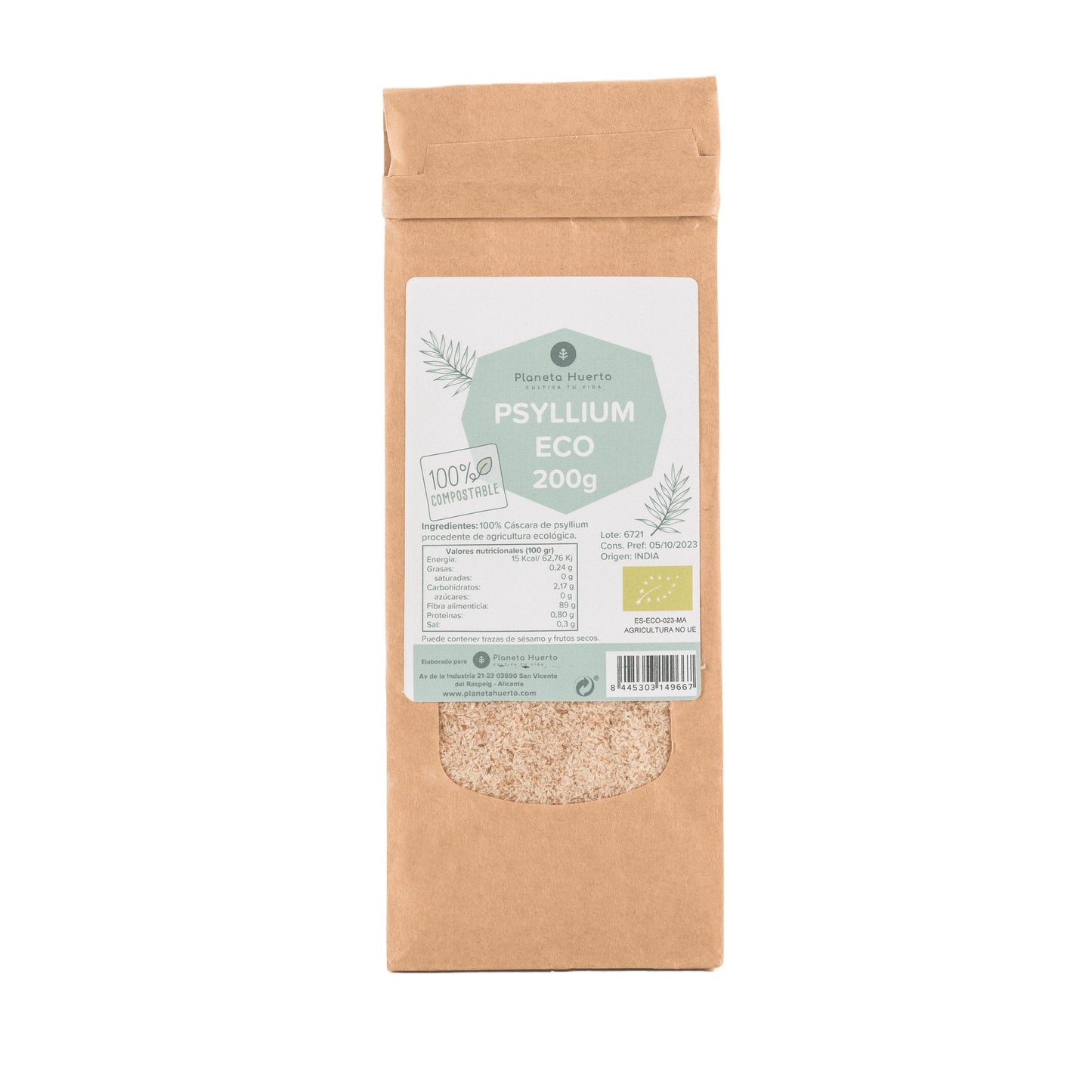 Ecorce de psyllium ECO Planeta Huerto 200 g