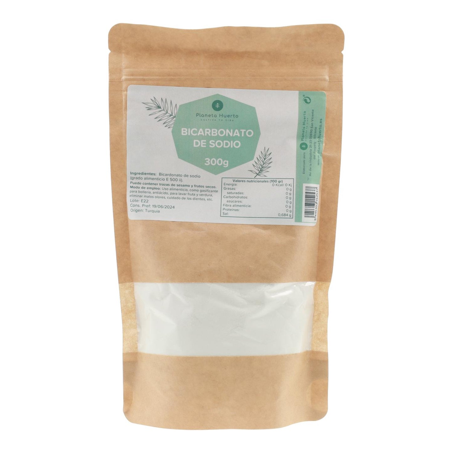 Natriumbikarbonat in Lebensmittelqualität ECO Planeta Huerto 300 g