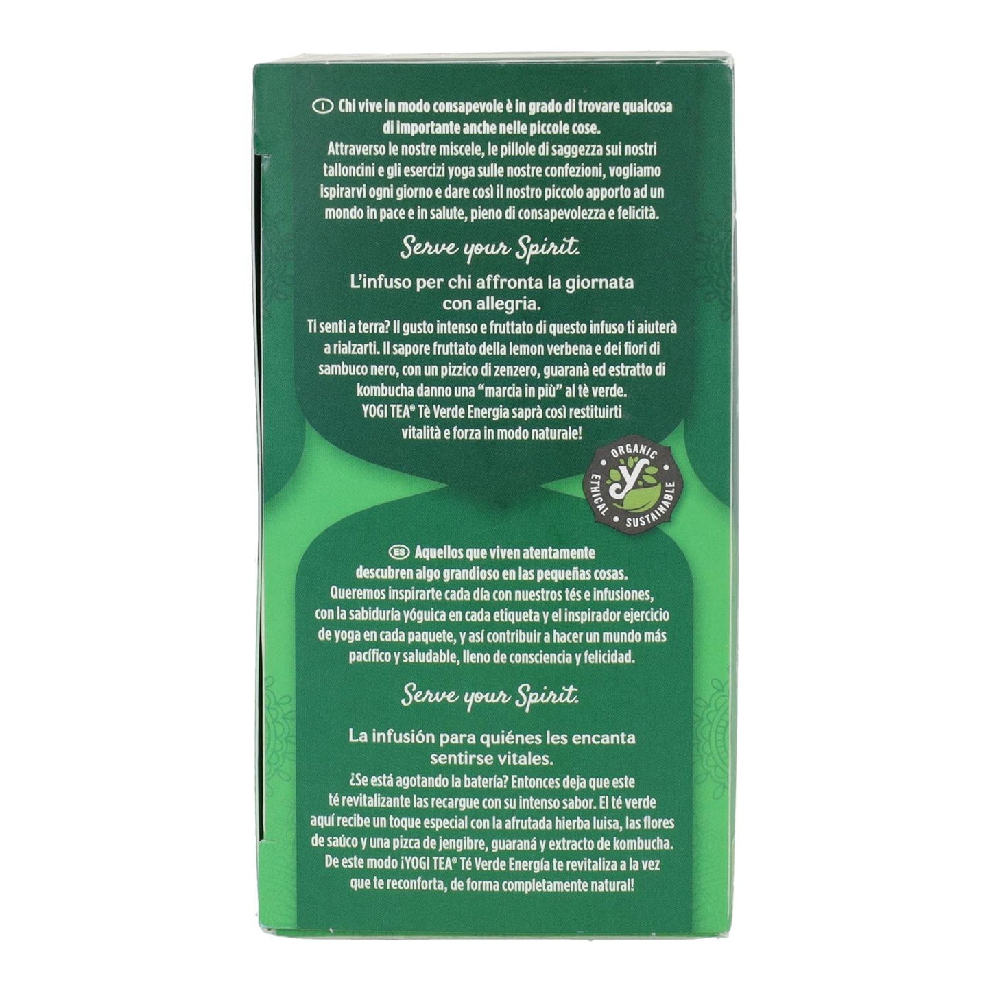 Yogi Tea BIO Tè verde Energia, 17 bustine