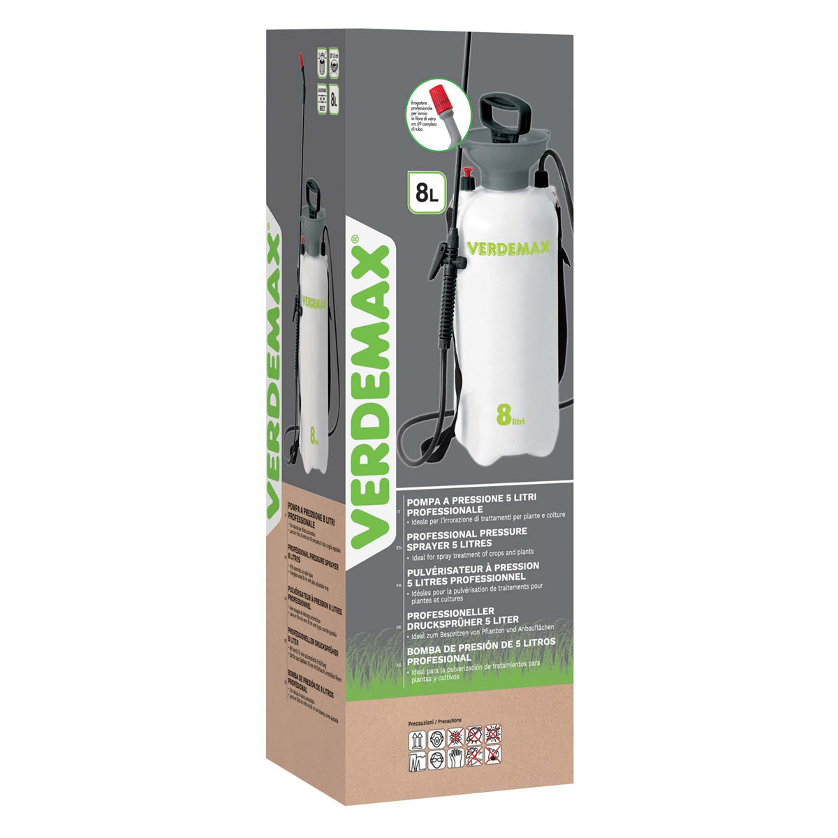 Professioneller Drucksprüher 8 l Verdemax