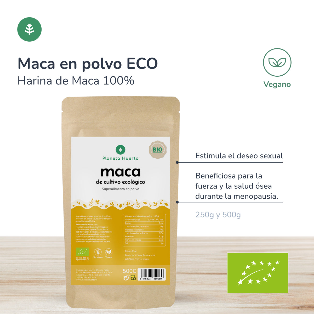 Maca w proszku ECO Planeta Huerto