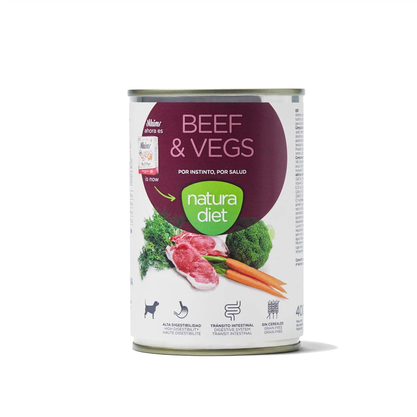 Natura Diet Dog Beef & Vegs Blötfoder för hundar 400 g