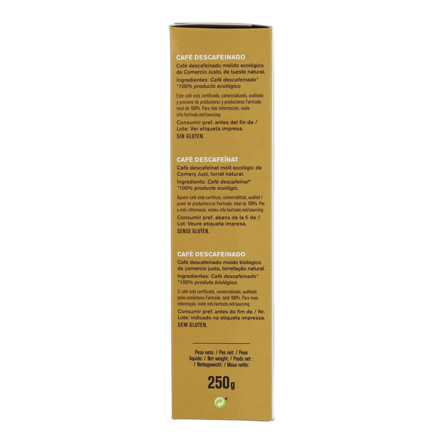 Alternativa Organic Decaffeinated Coffee 250 g