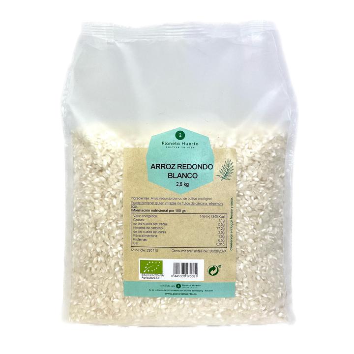 Riso tondo bianco ECO Planeta Huerto 2,5 kg