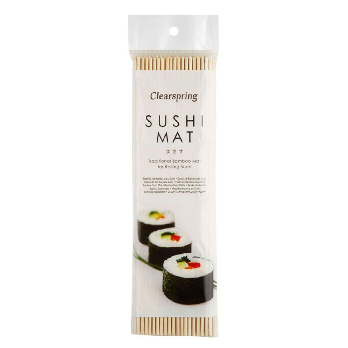 Tapis en bambou pour préparer des sushis 1/U Clearspring