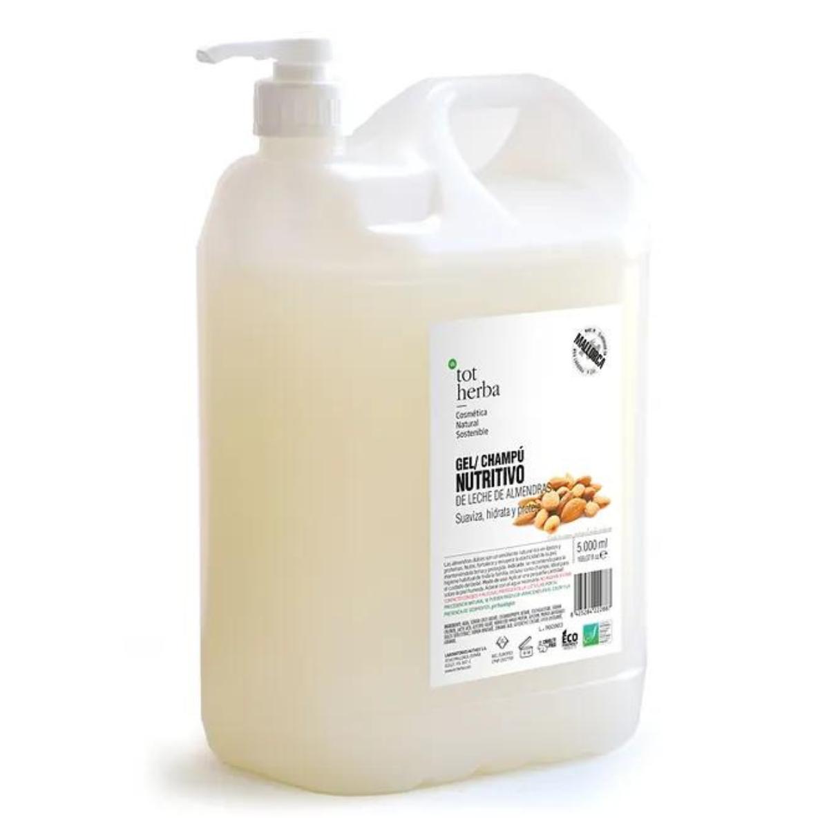 Gel shampooing nourrissant au lait d'amande 5 litres Tot Herba