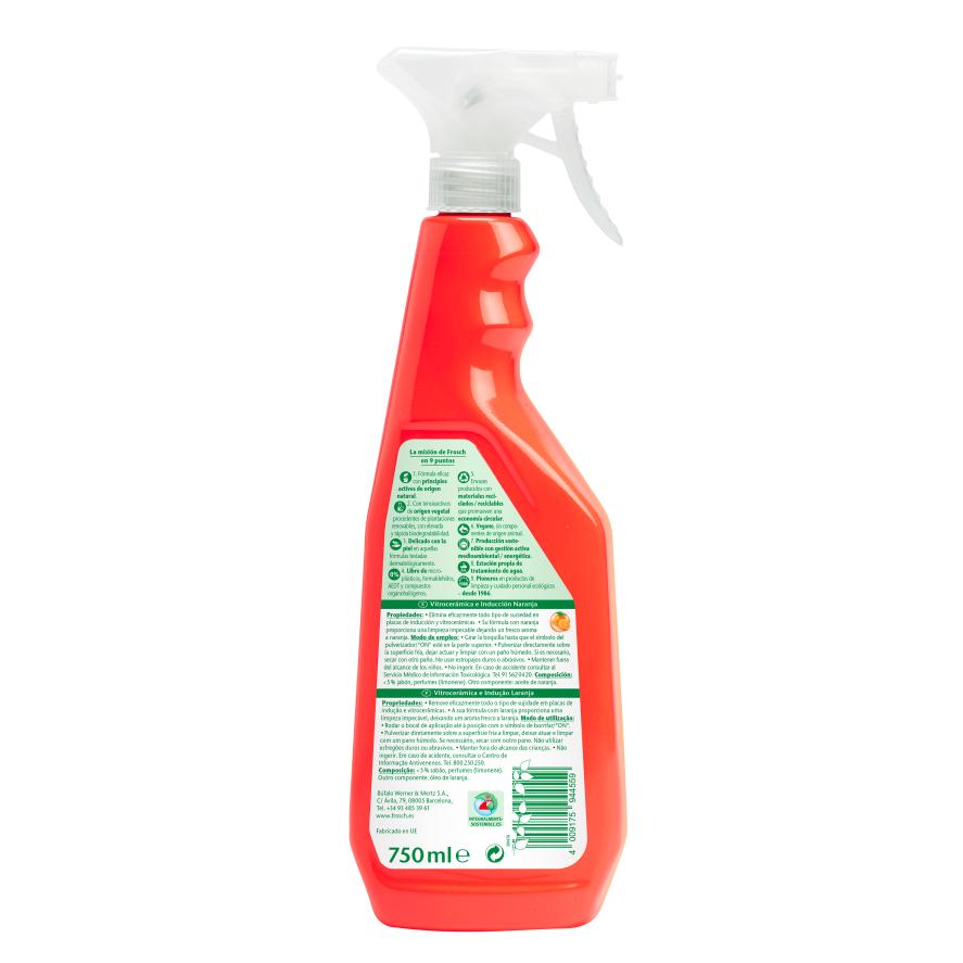 Nettoyant pour vitrocéramique et induction Frosch Orange eco 750 ml
