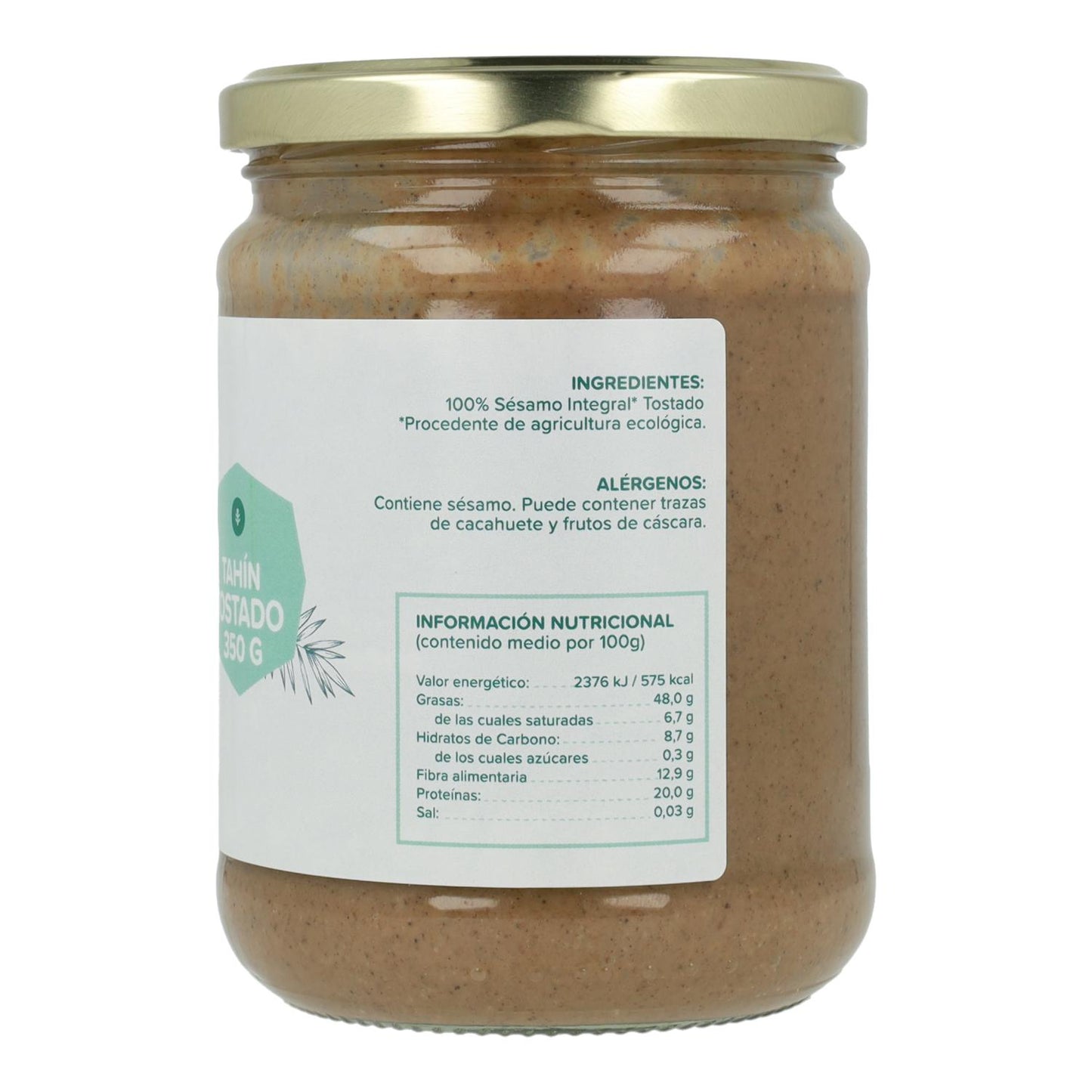 Toasted sesame tahini ECO Planeta Huerto 350 g