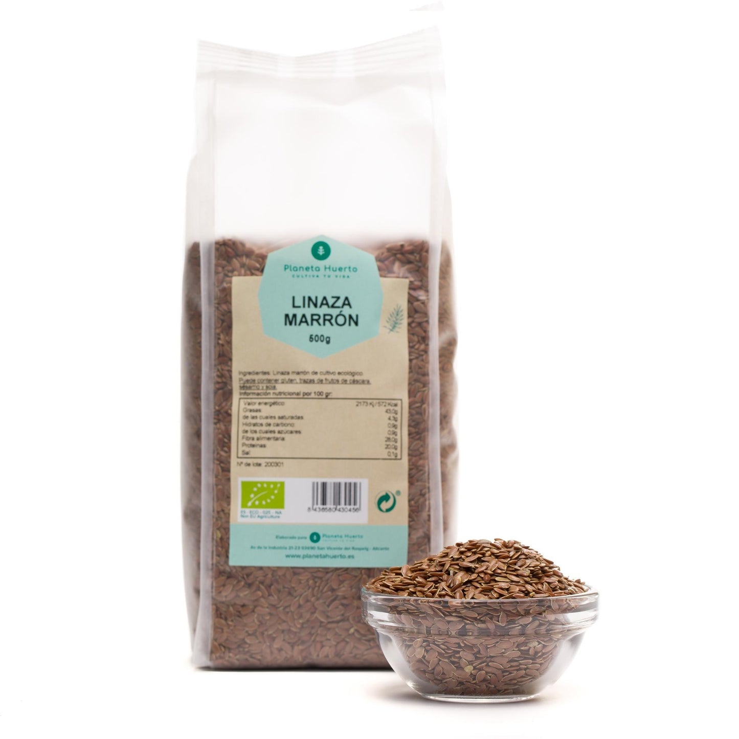 Lino marrone ECO Planeta Huerto 500 g