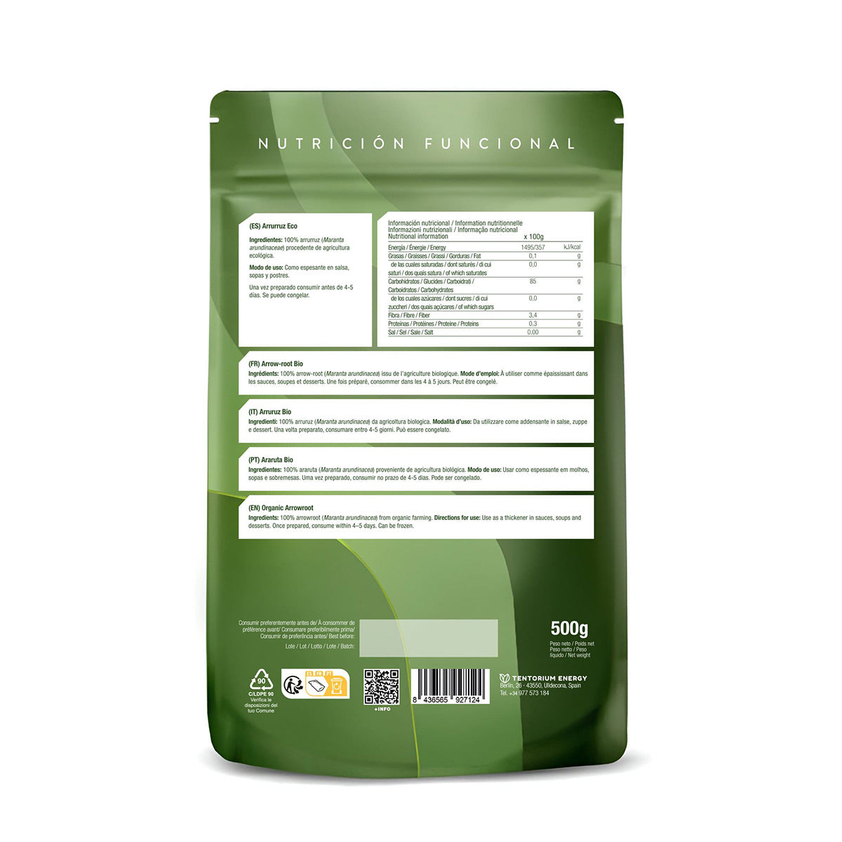 Mąka z maranty ECO XL Energy Feelings 500 g