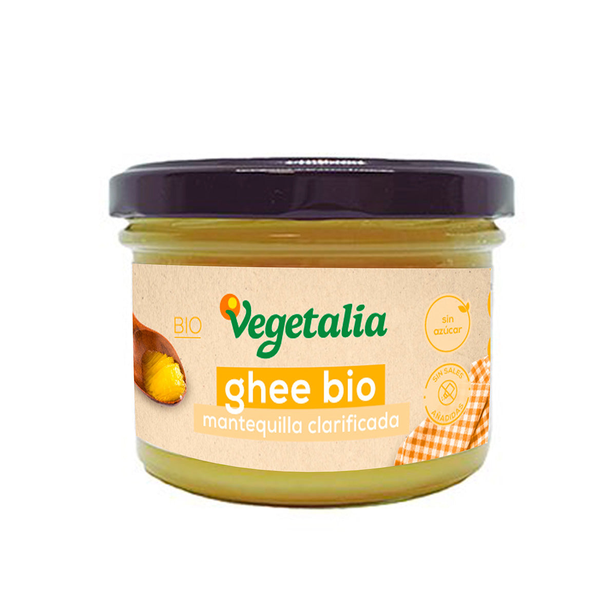 Ghee geklaarde boter 100% natuurlijk Vegetalia 220 ml