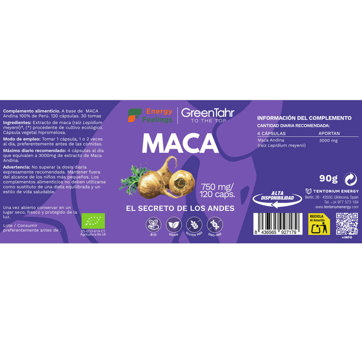 Maca Mix ECO Energy Feelings 120 kapsułek