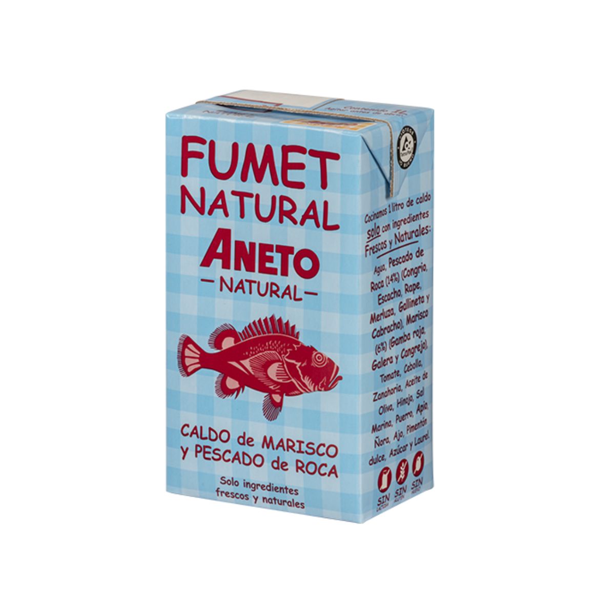 Brodo naturale Aneto Fumet Pesce e Frutti di mare Aneto 1L