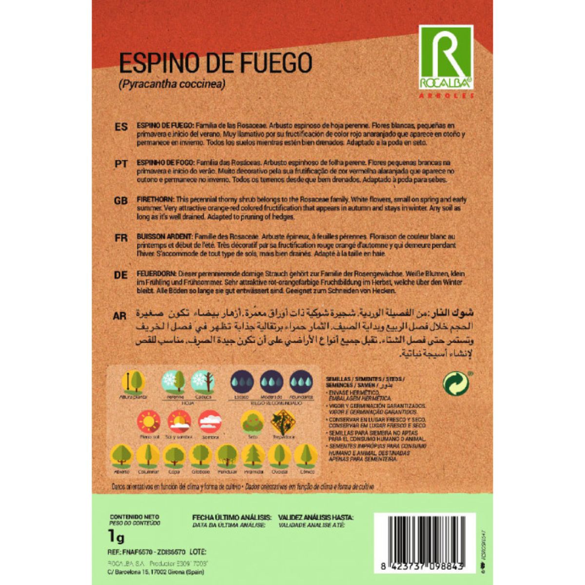 Vuurdoornzaadjes Pyracantha coccinea